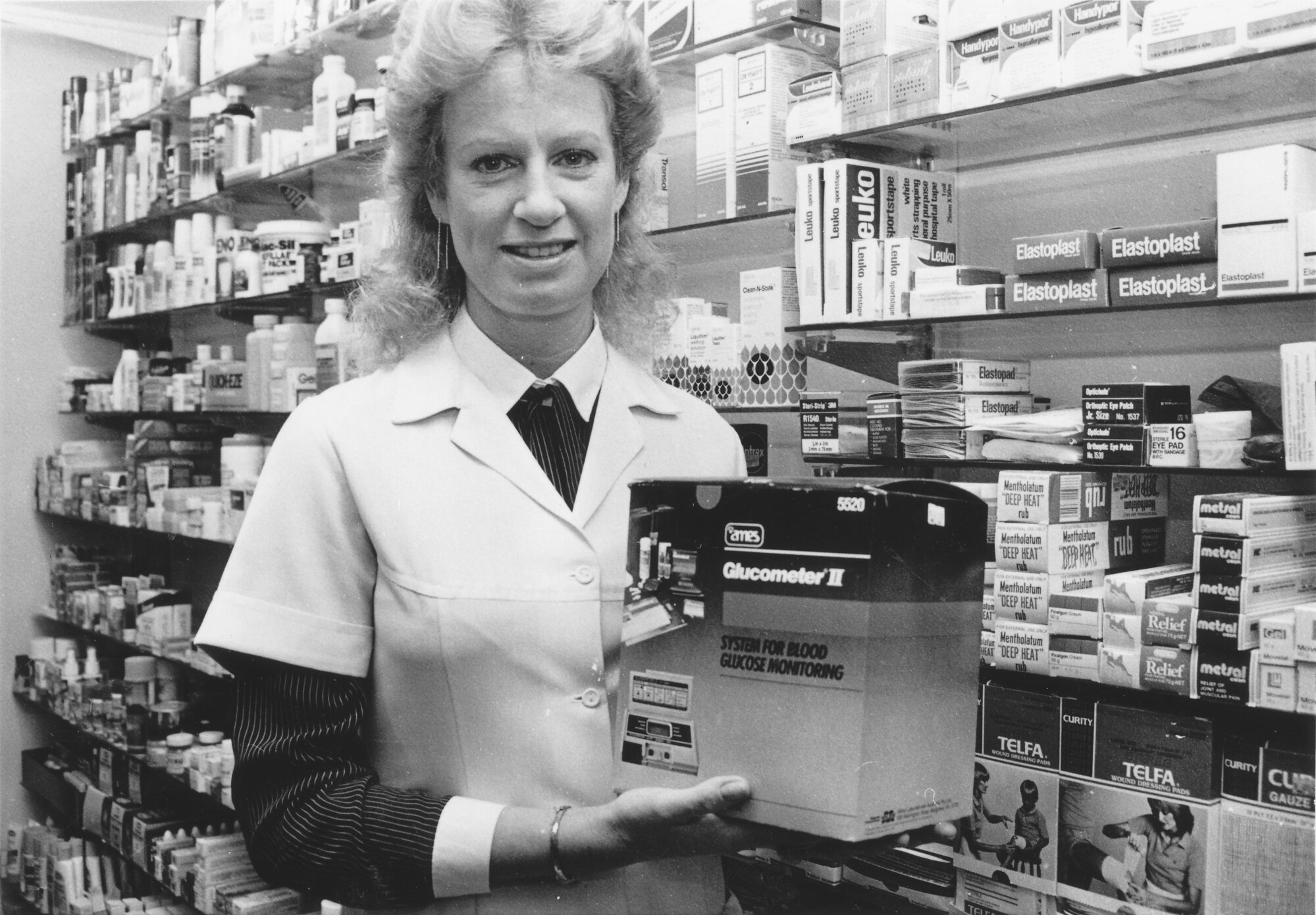 Guppy's Pharmacy, 53 Main Street; owner and pharmacist Sue Guppy; providing self-care centre for diabetics.