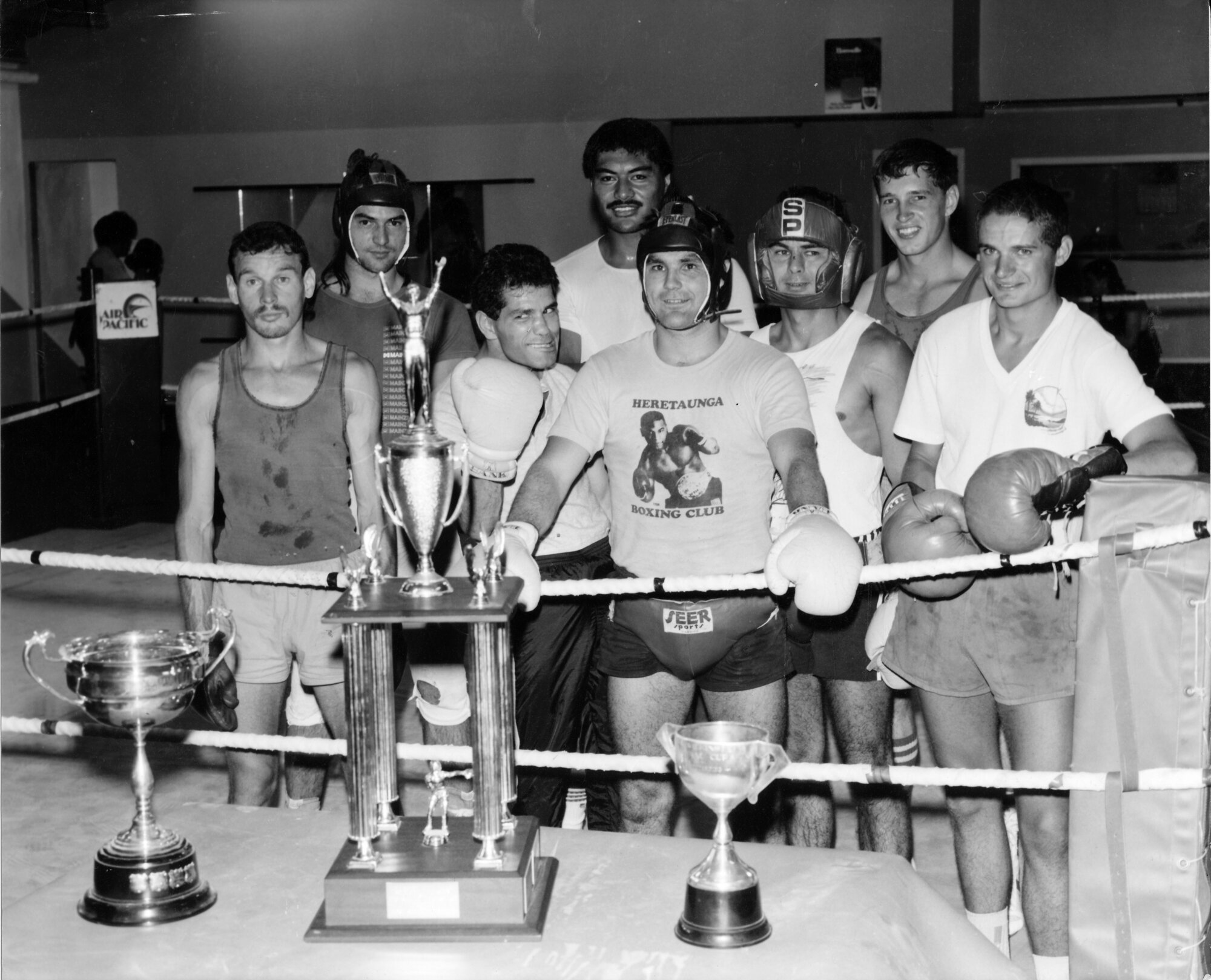 Heretaunga Boxing club members preparing for Totara Lodge Hotel international amateur tournament.