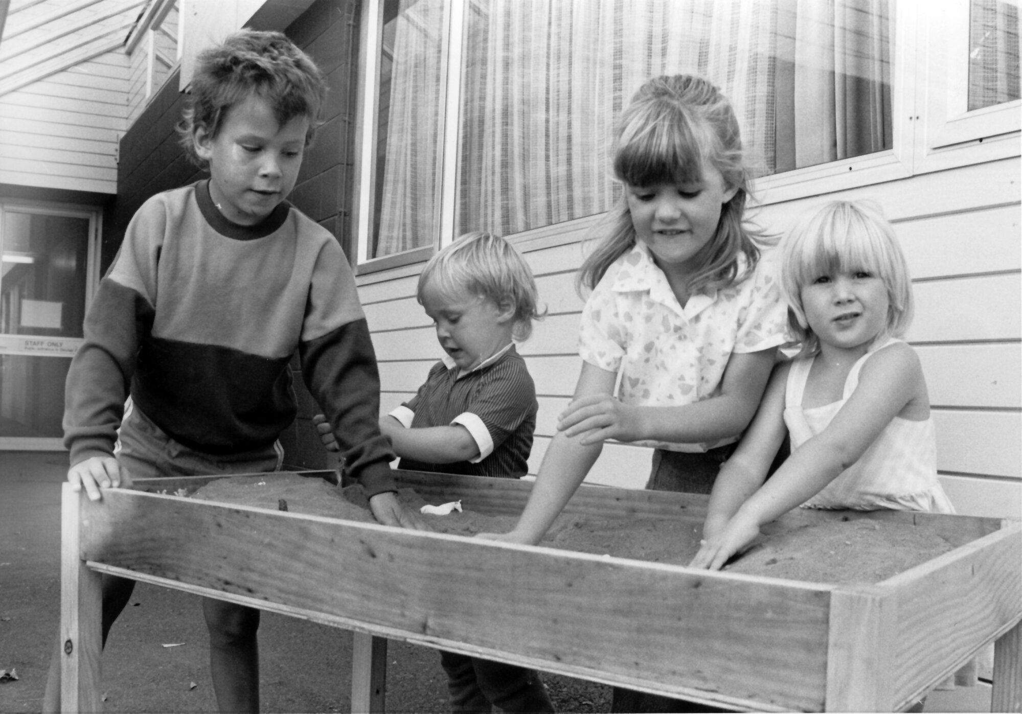 Upper Hutt Health Centre; sand table donated by Norman Kirk Eventide Home.