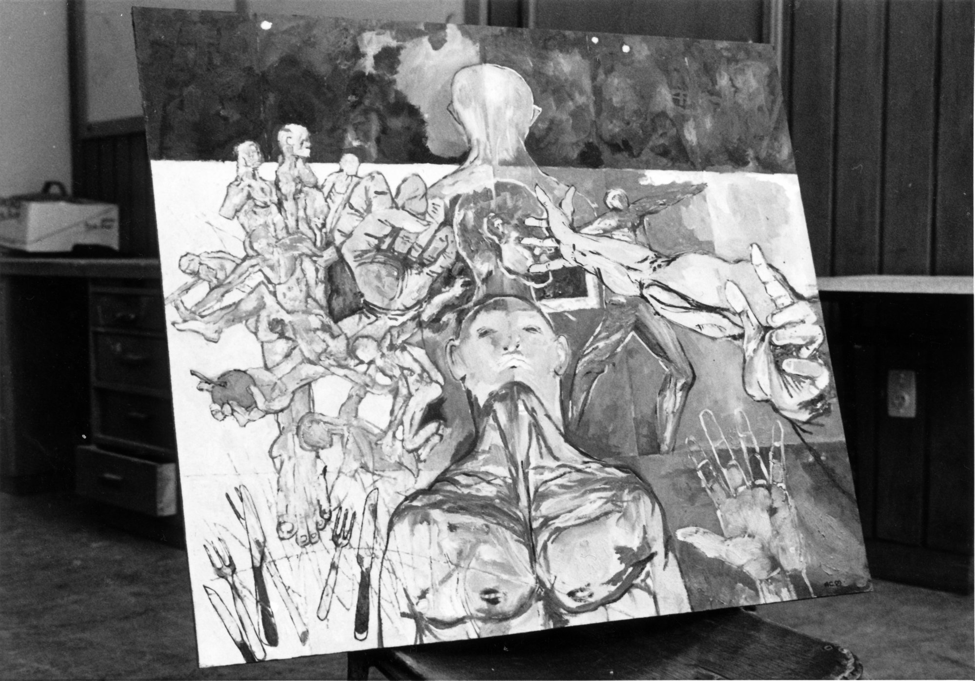 Prison art competition entry, 1989