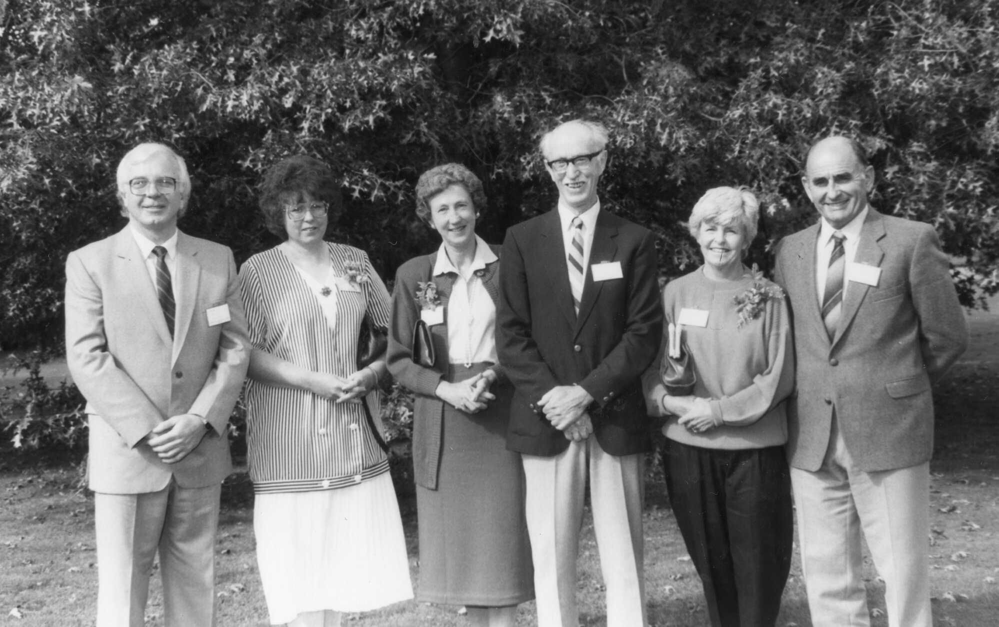 Upper Hutt College; past principals at the 25th reunion 1987.