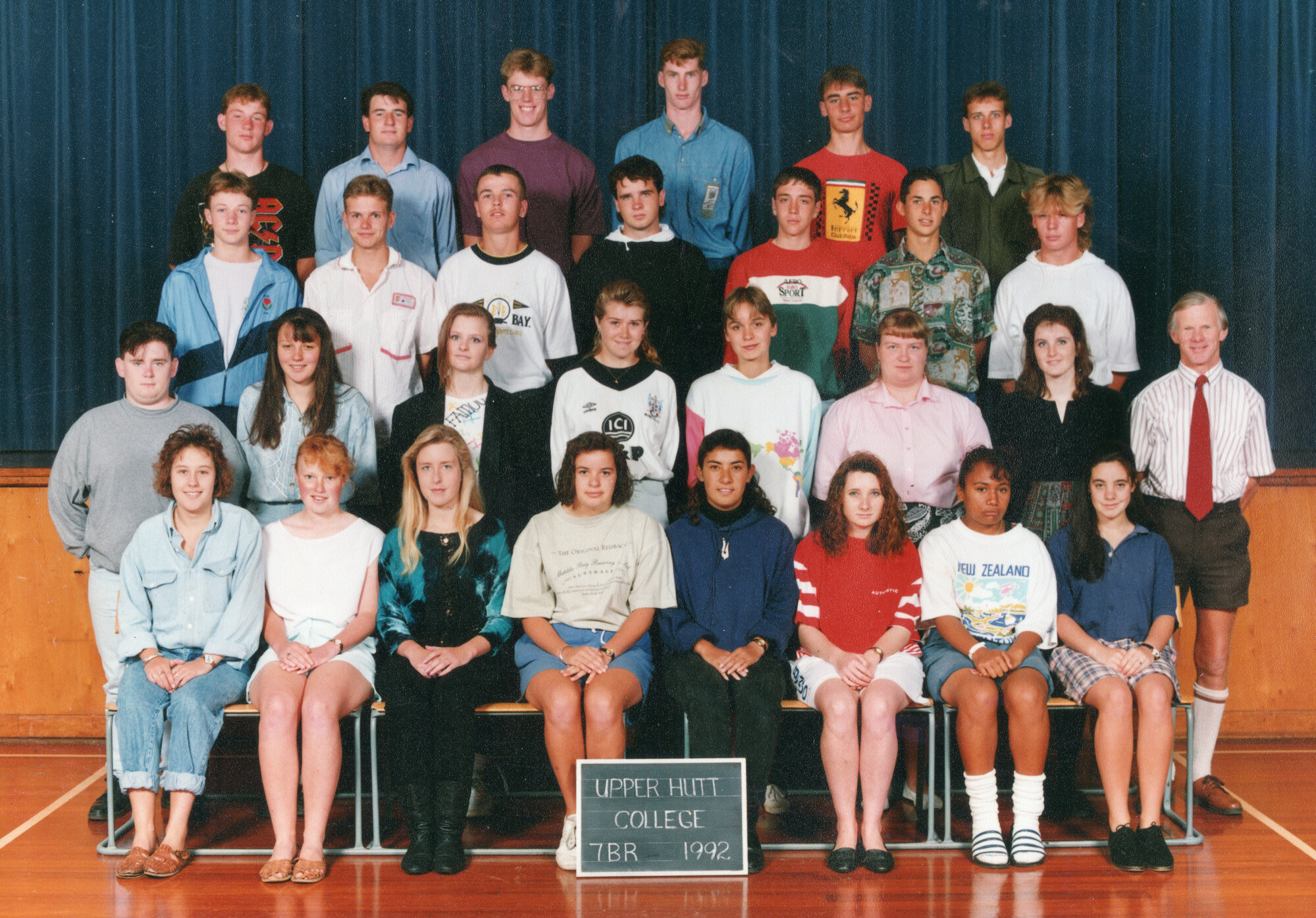 Upper Hutt College 1992; form 7BR (Brockhouse)