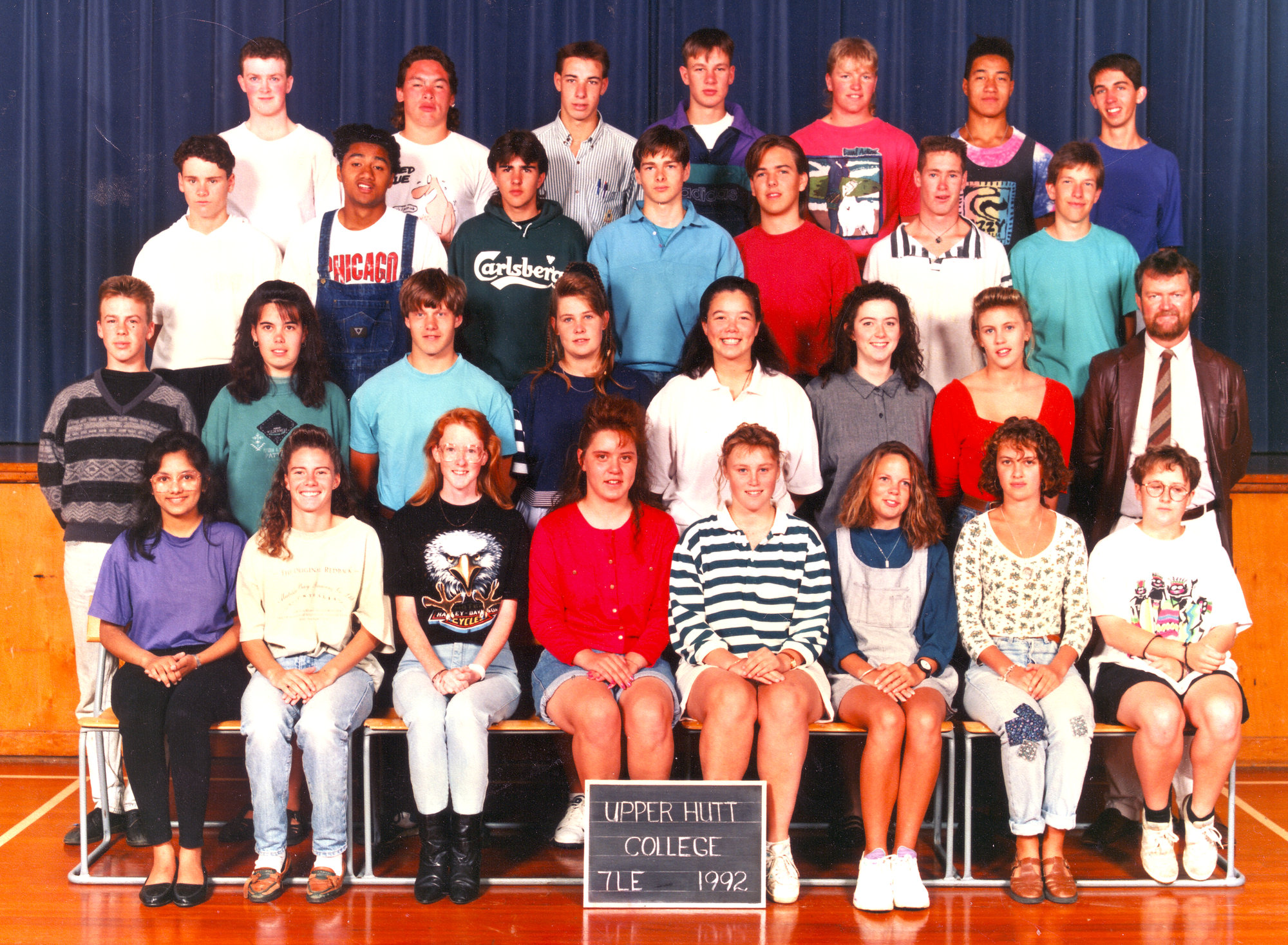 Upper Hutt College 1992; form 7LE (Lee)