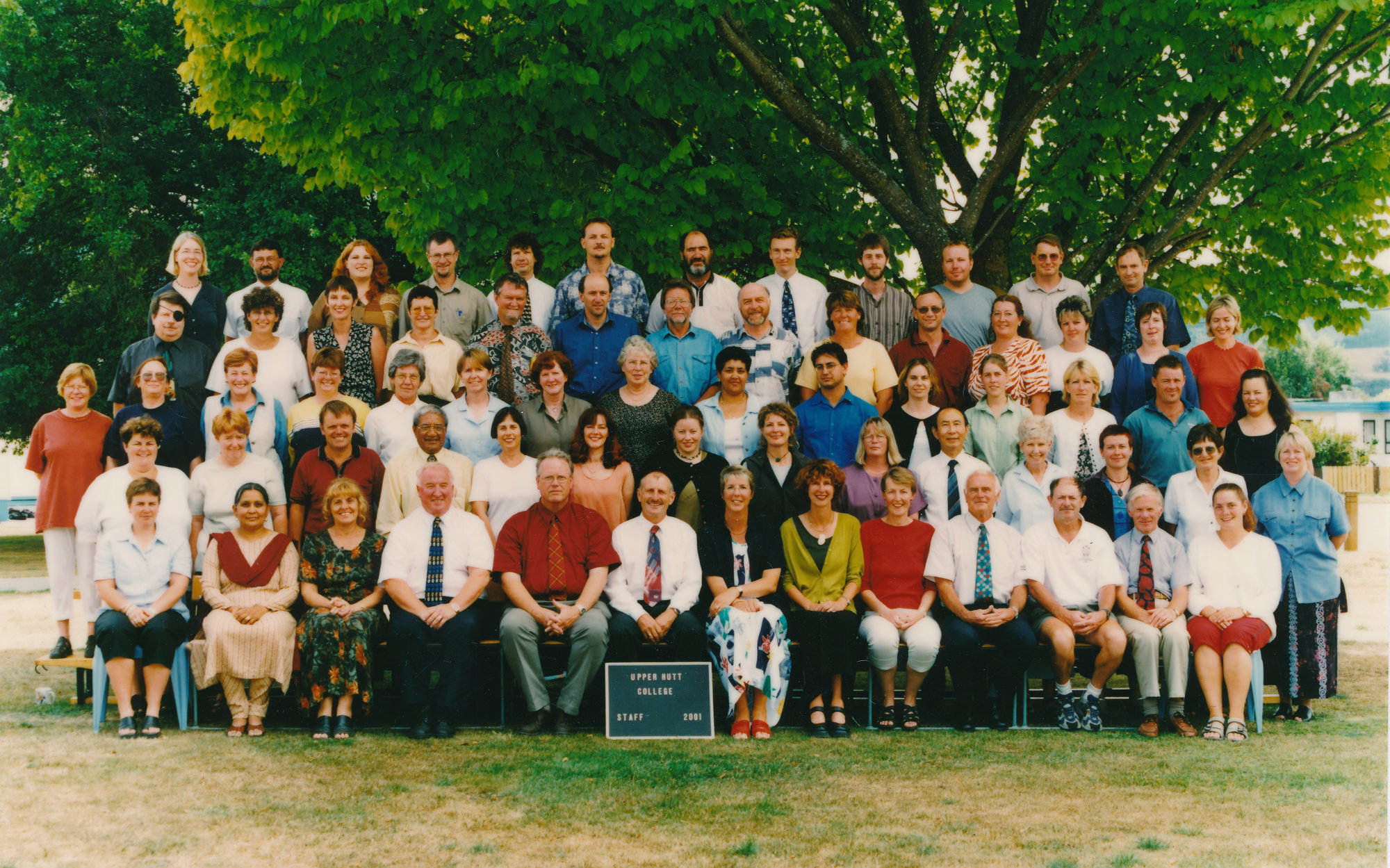 Upper Hutt College Staff 2001