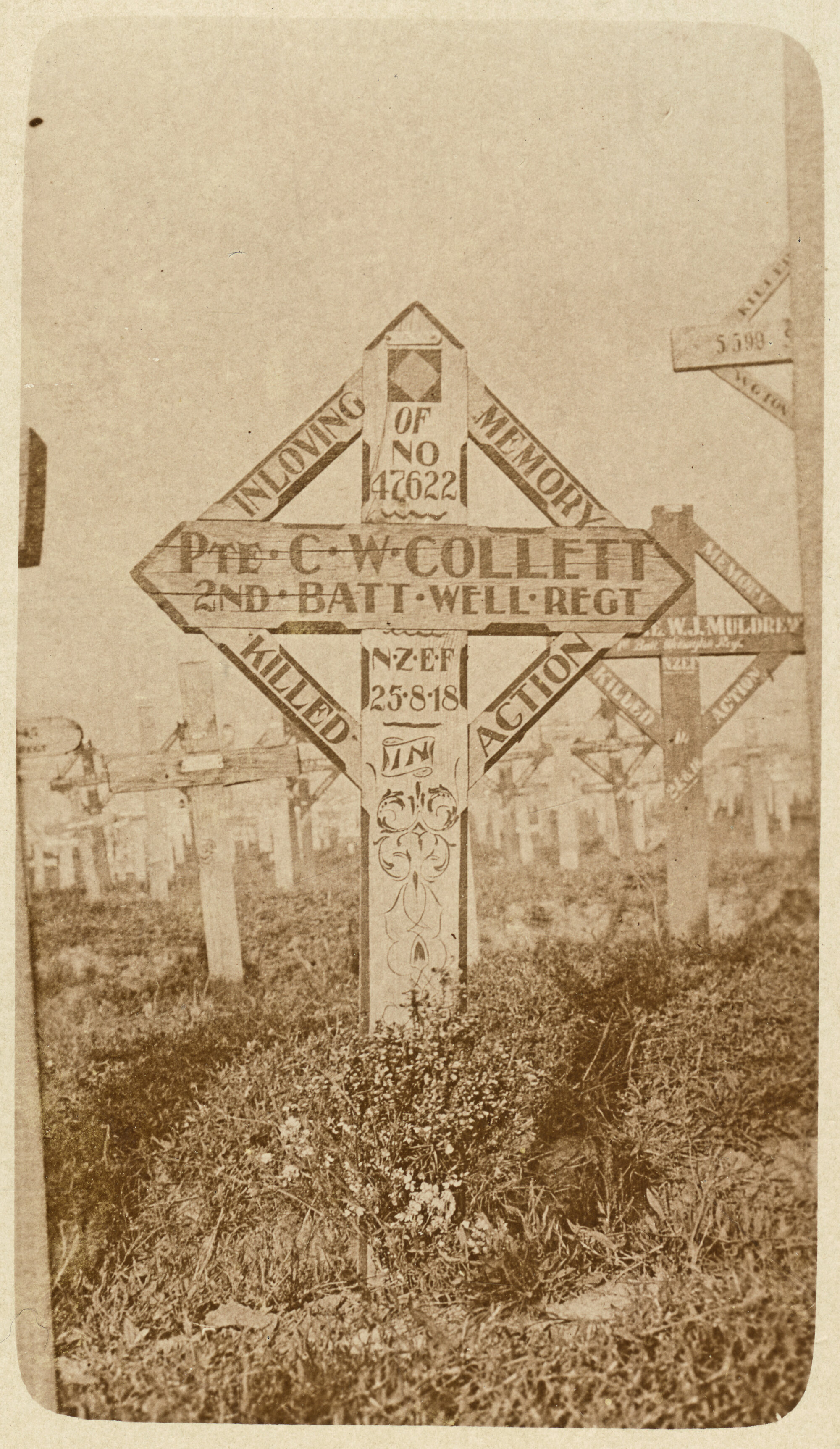 Collett grave marking