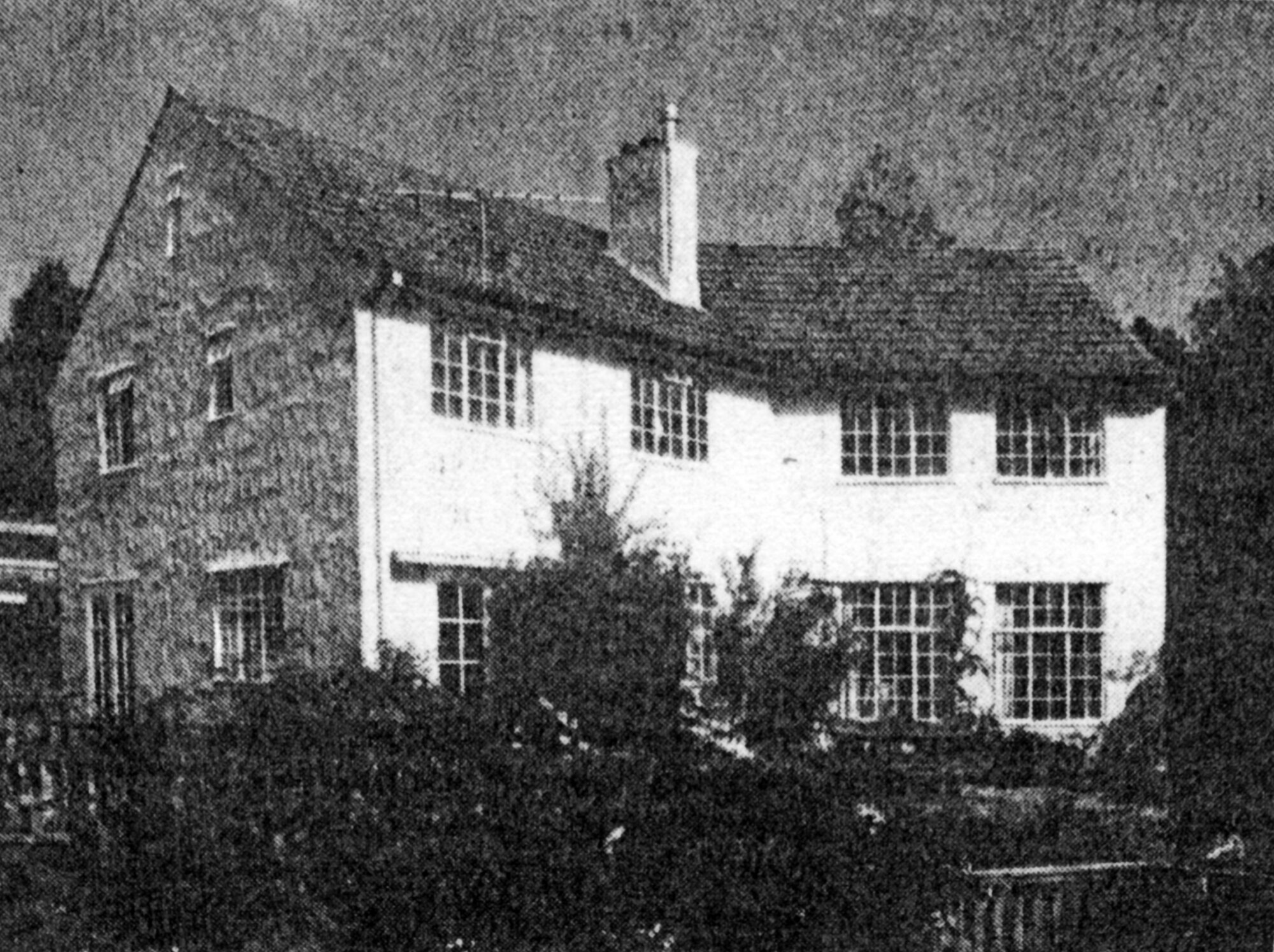 House, Chatsworth Road; No. 71, 'Woodhill'; west end and north (garden) front, looking south.