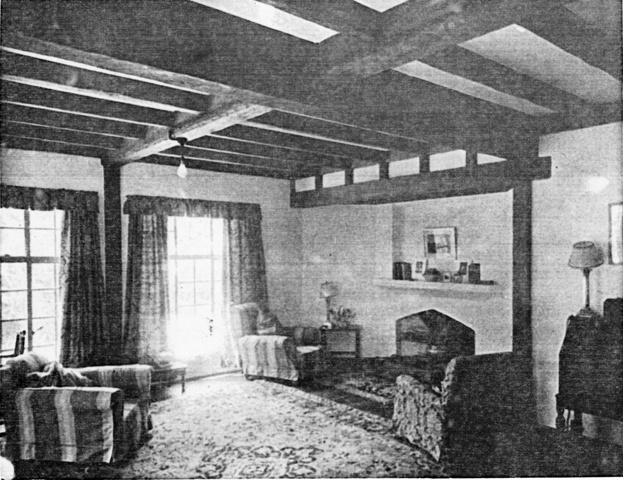 House, Chatsworth Road; No. 71, 'Woodhill'; the drawing room, from the south-west corner.