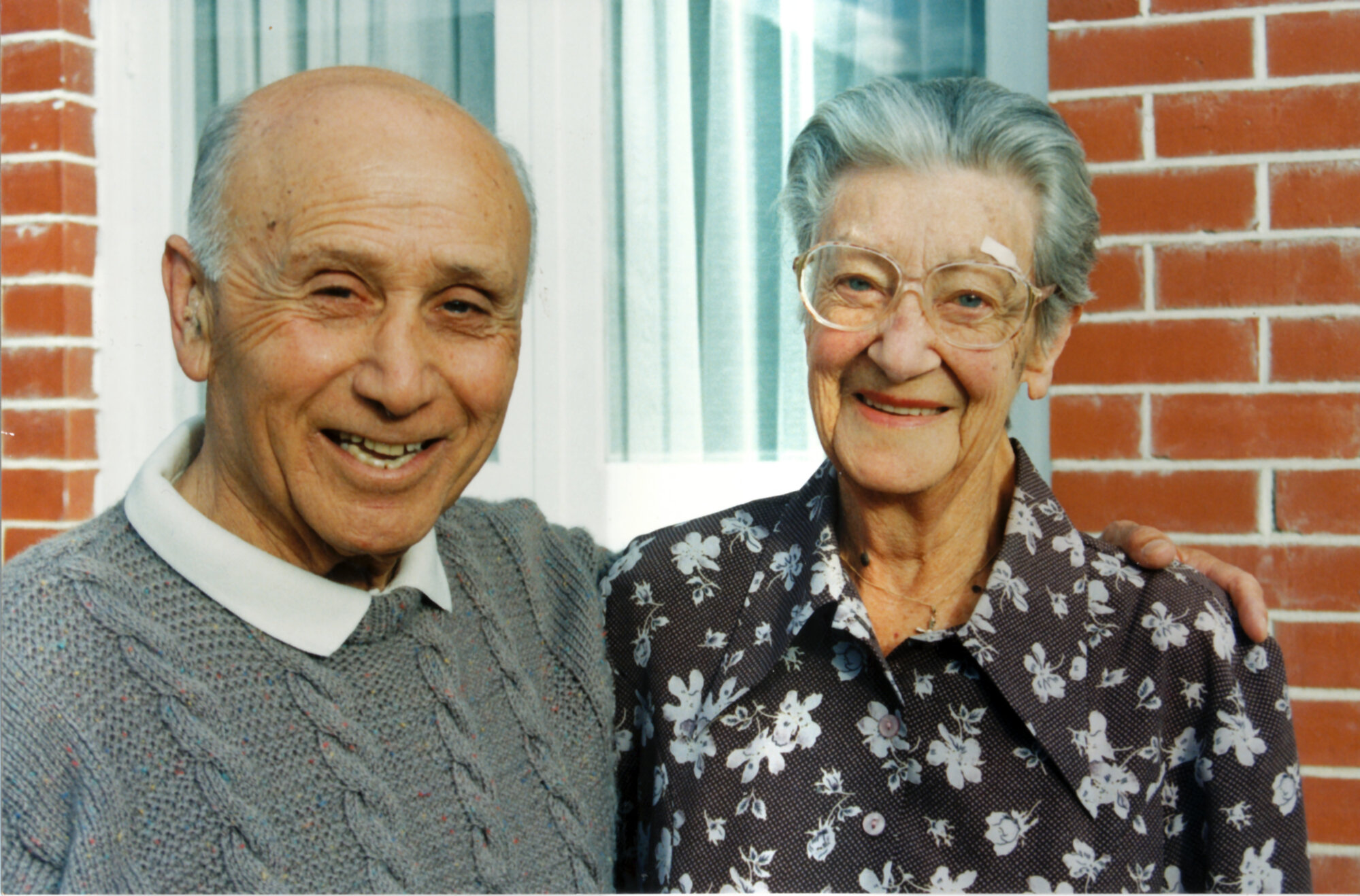 George and Caroline Solomon; golden wedding