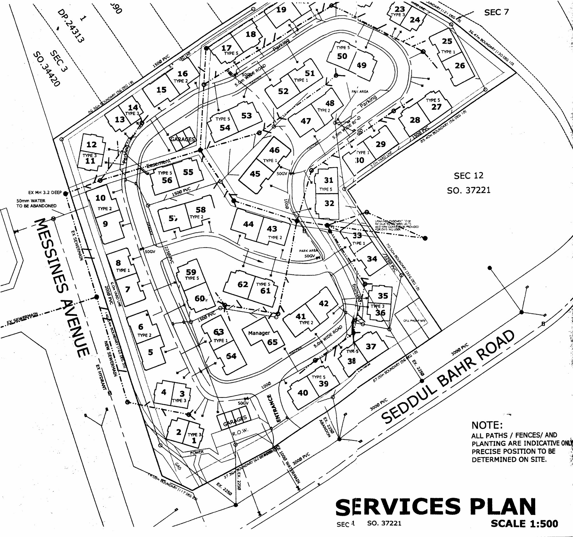 Housing development plan, 2000; proposed retirement complex, Seddul Bahr Road