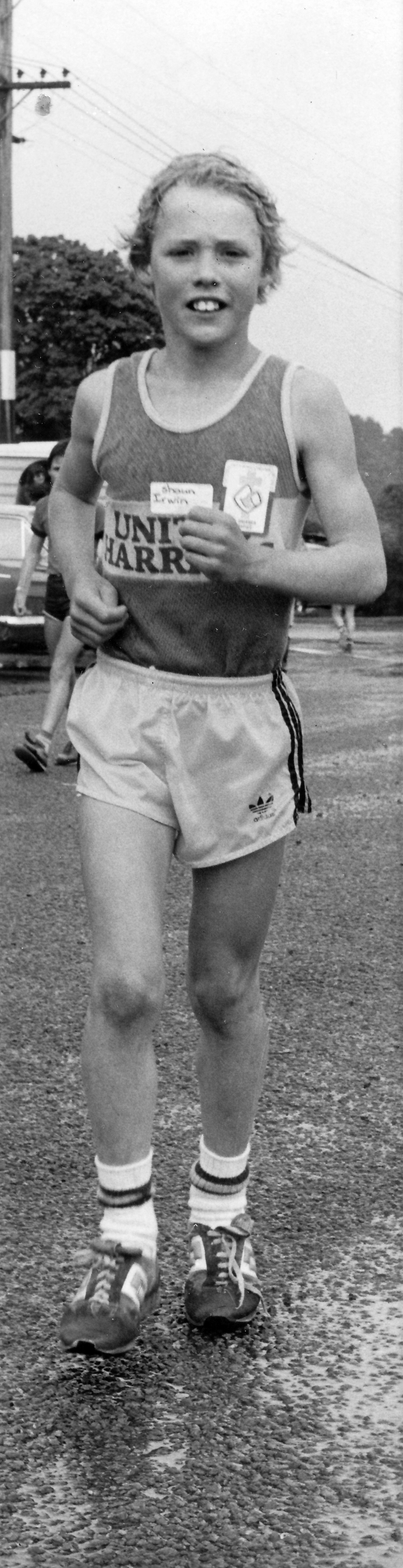 Fun run 1982; Shaun Irwin, 9; first in junior 3 km.