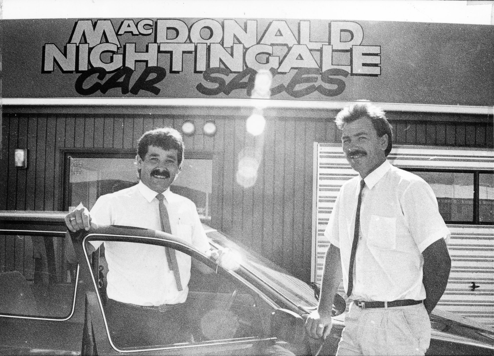 Don MacDonald and Barry Nightingale, of MacDonald Nightingale Car Sales.