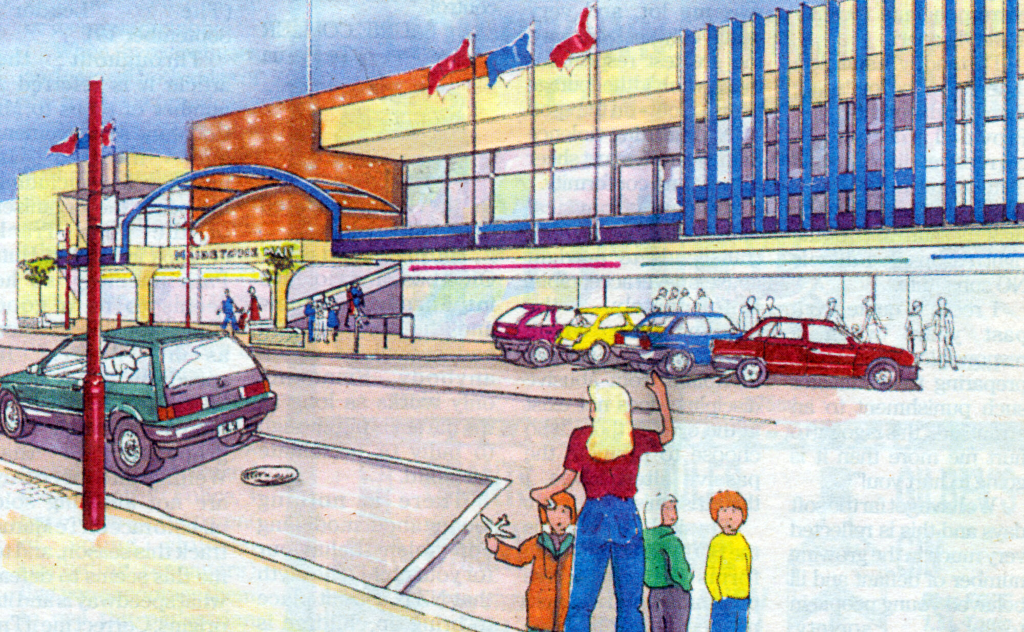 Maidstone Mall; Main Street; proposed new entrance.
