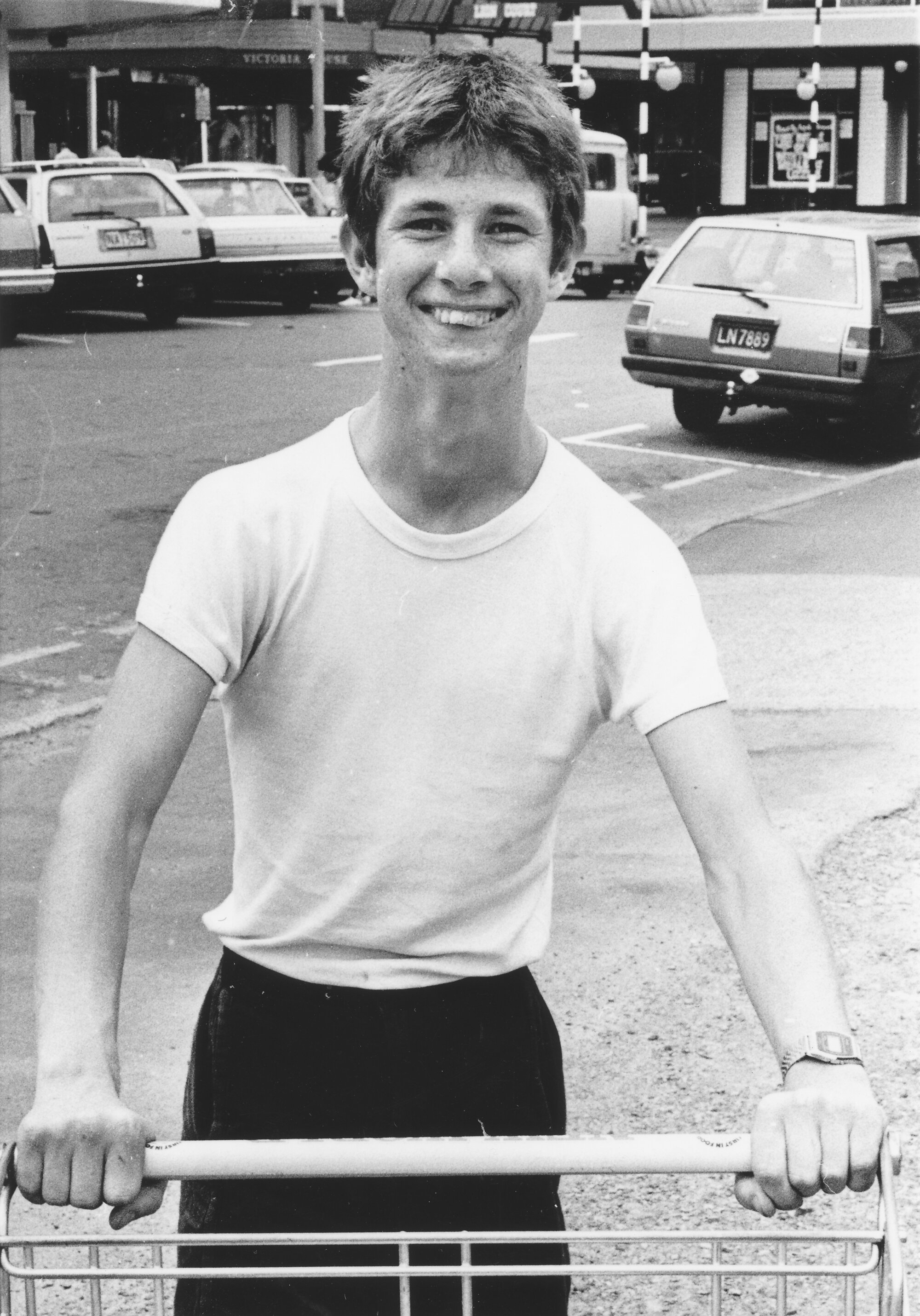 Graham Wills, heading for an Outward Bound confidence-building school.