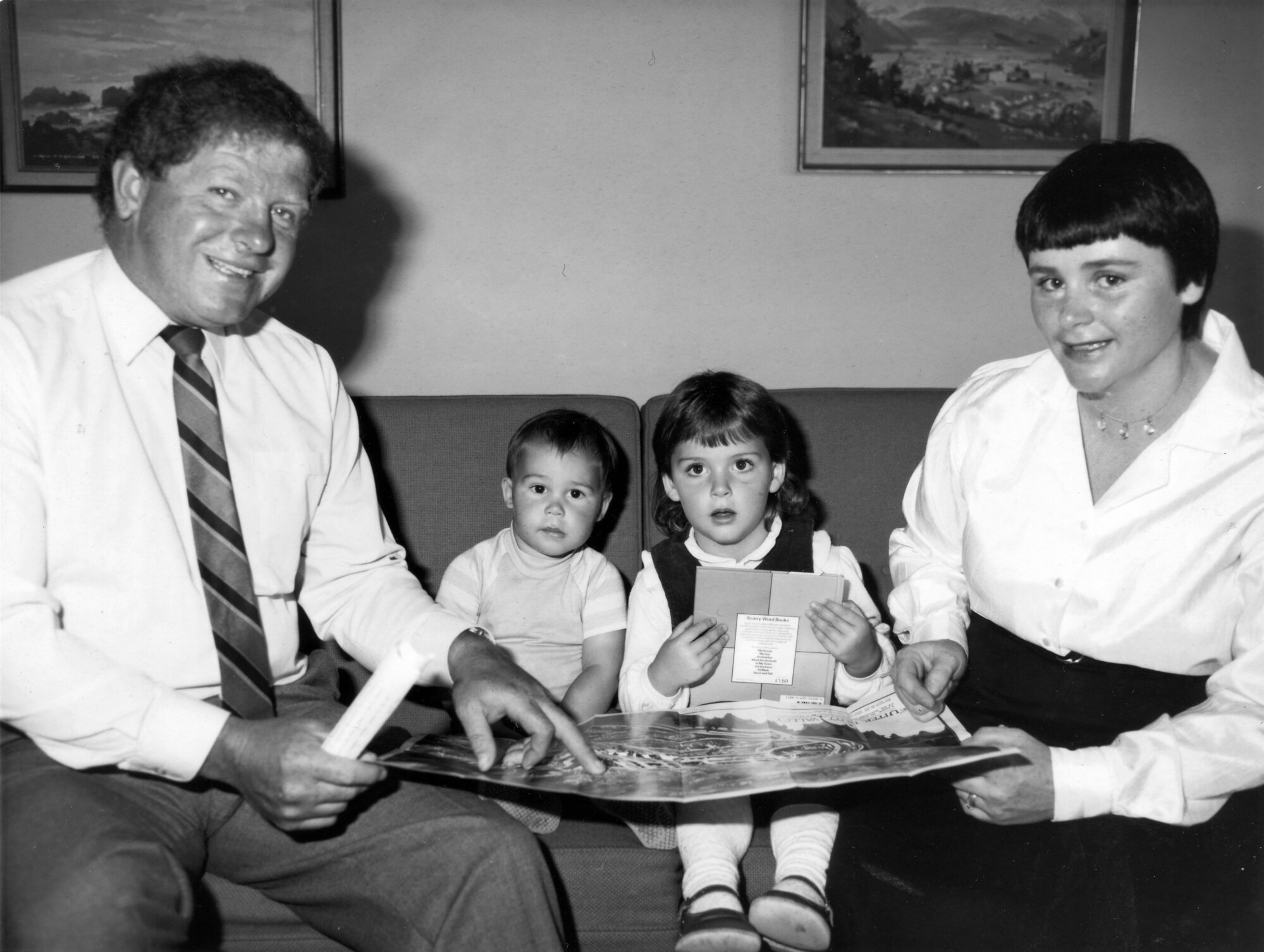 Annette Brewerton and family, recent arrivals from Auckland