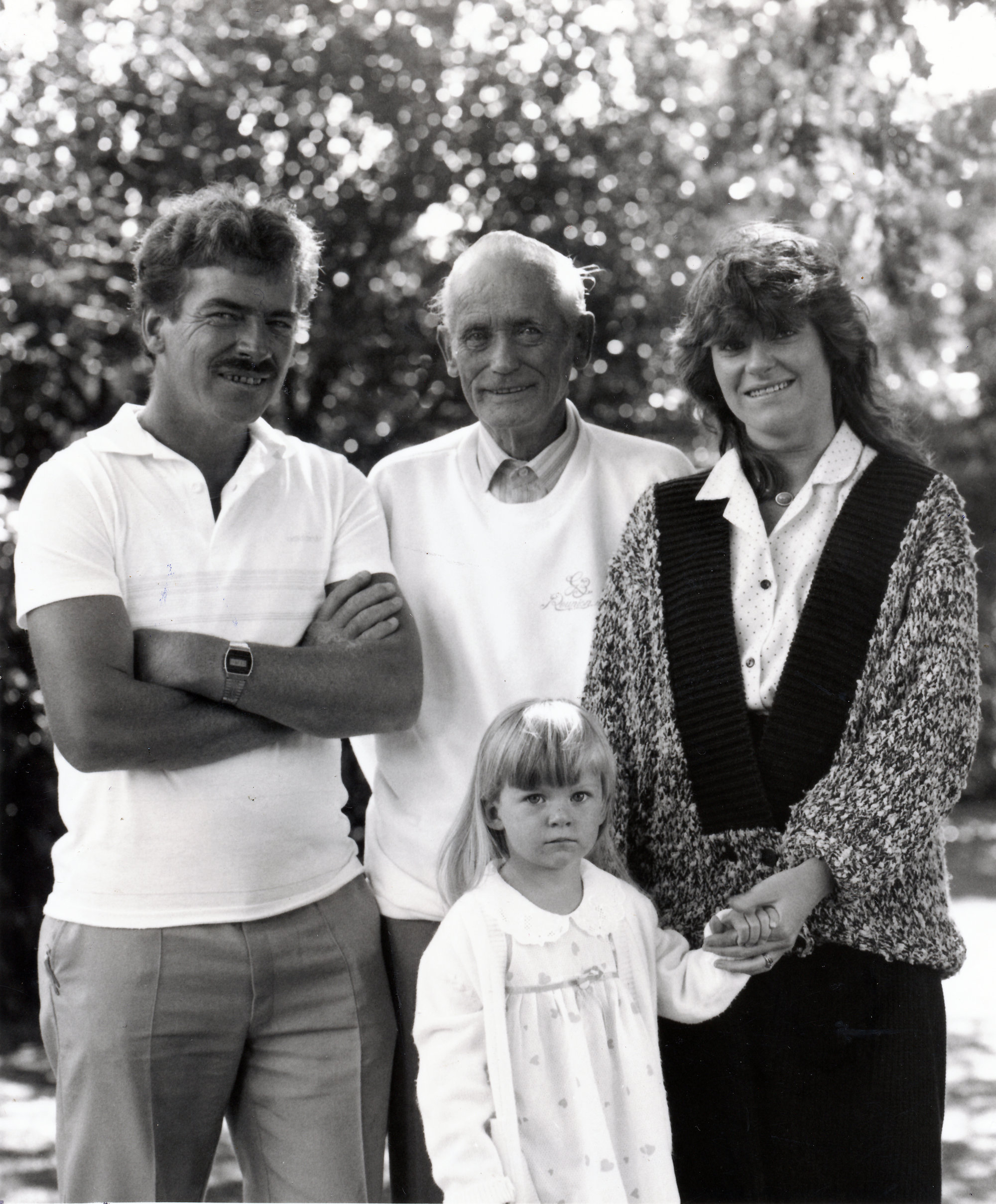 Garrett and Berry families reunion; four generations.