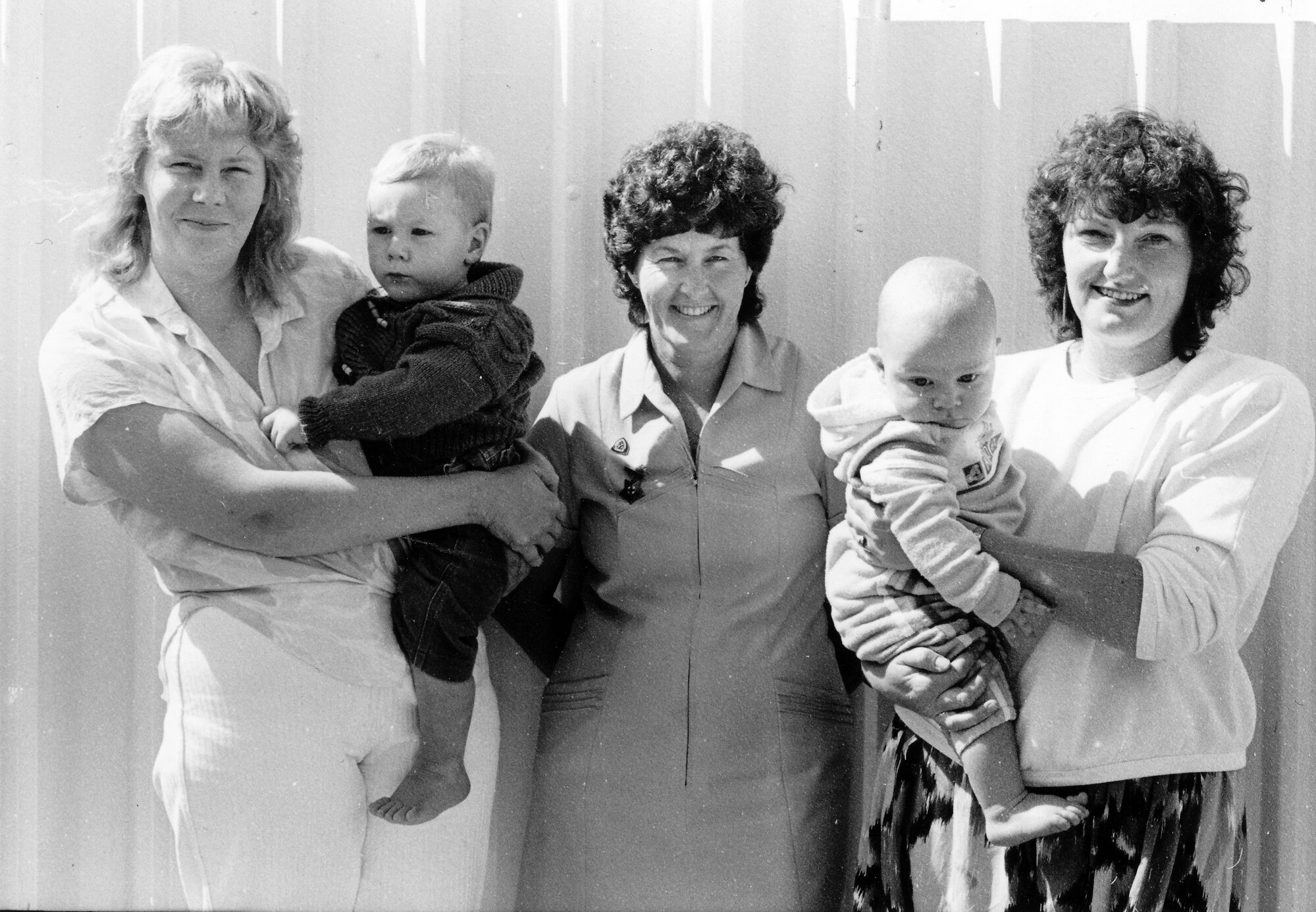 Good Deeds series; practice nurses Maryanne Catley and Yvette Lawrence (holding Wade), with Debbie Duncan (left).