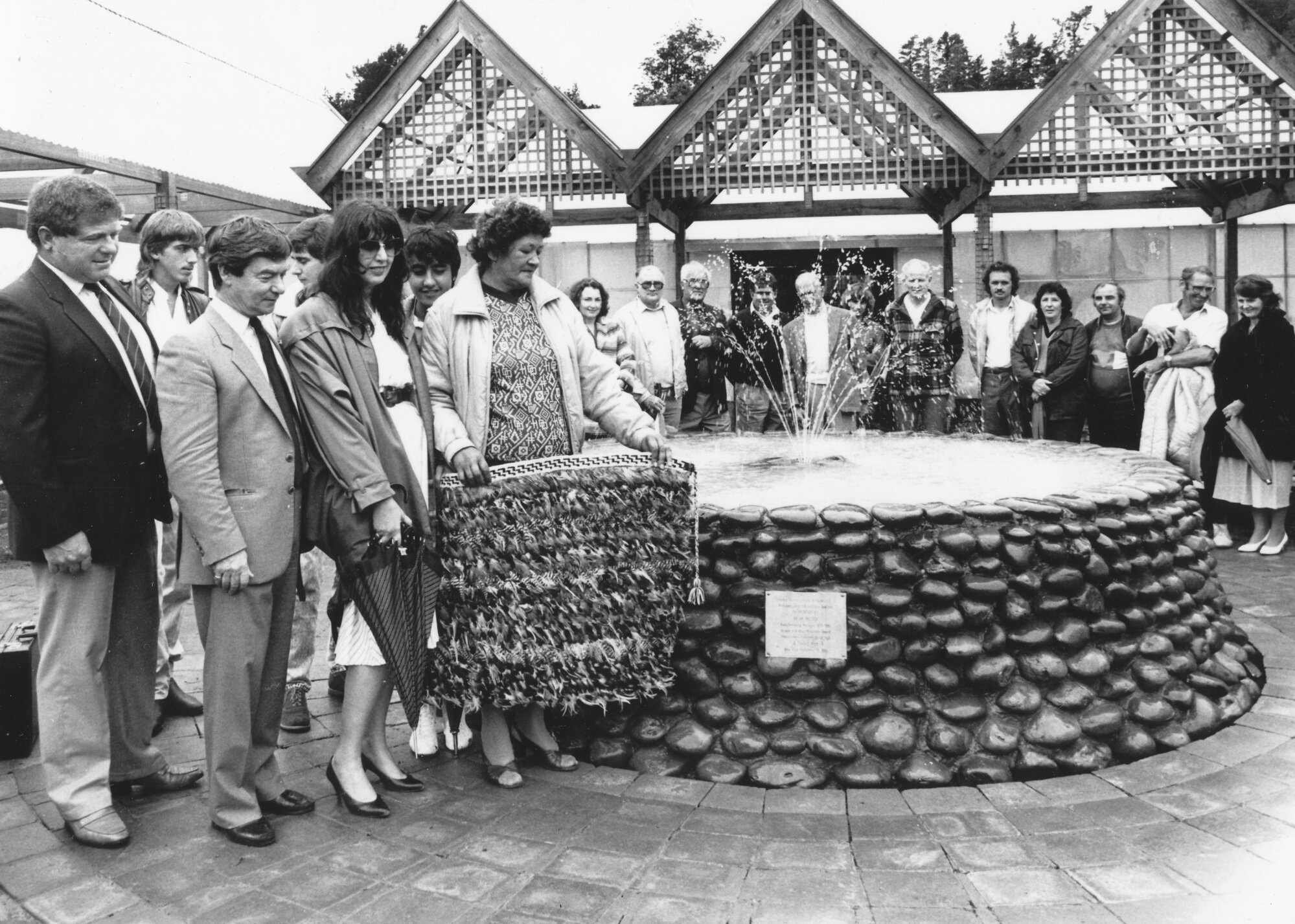 Maidstone Park conservatory opening; fountain in memory of Brian Nelson.