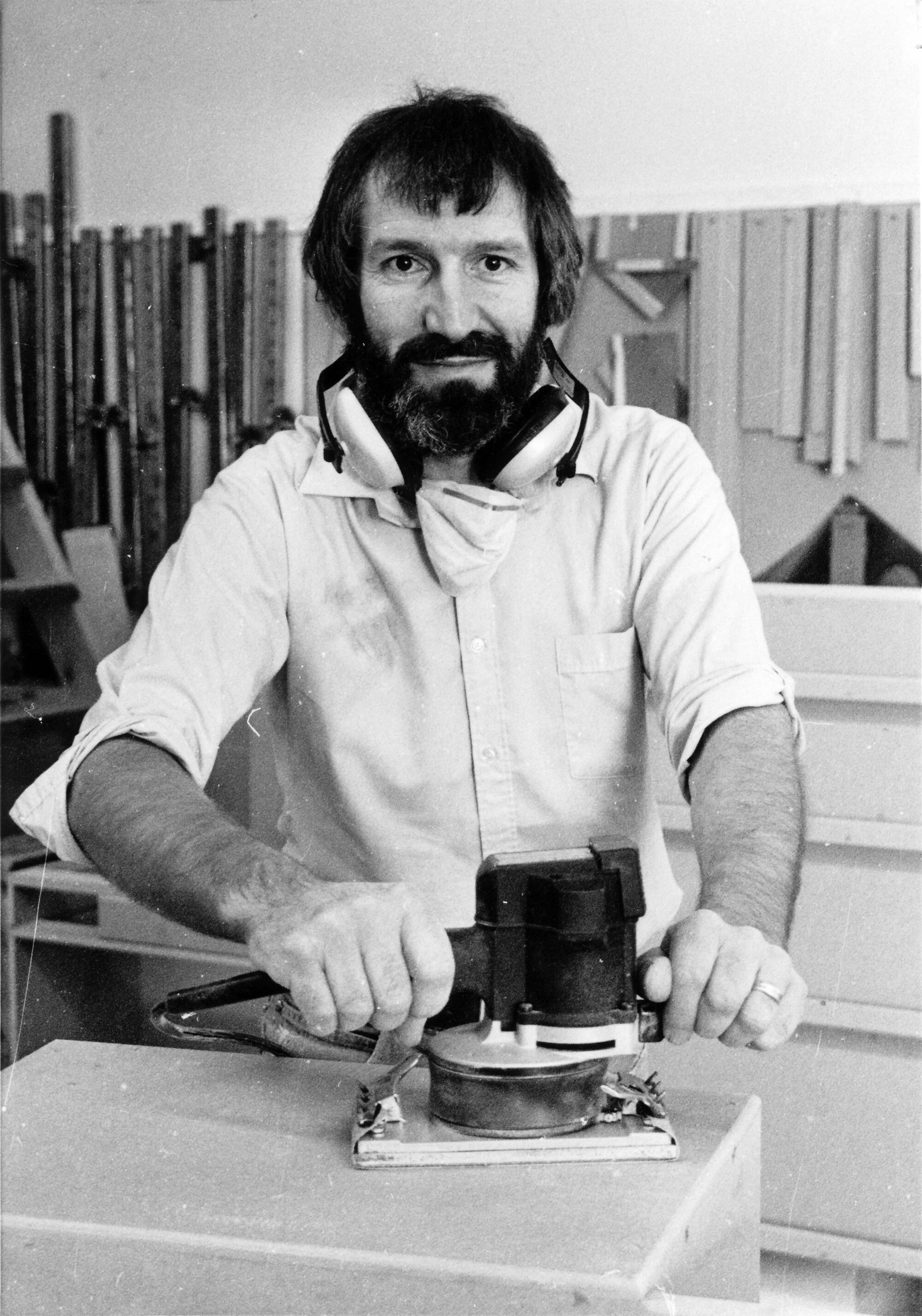 Eagle Furniture, 7B Jupiter Grove; Malcolm Wicks; one of manager Doug Hayes's two employees.