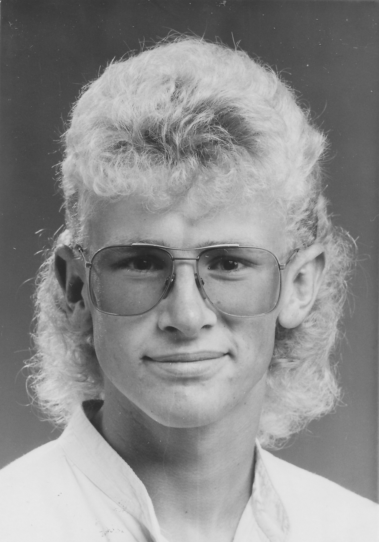 Victoria University; senior scholarship winner Gavin Carr; studying psychology 1988; graduate studies 1989.