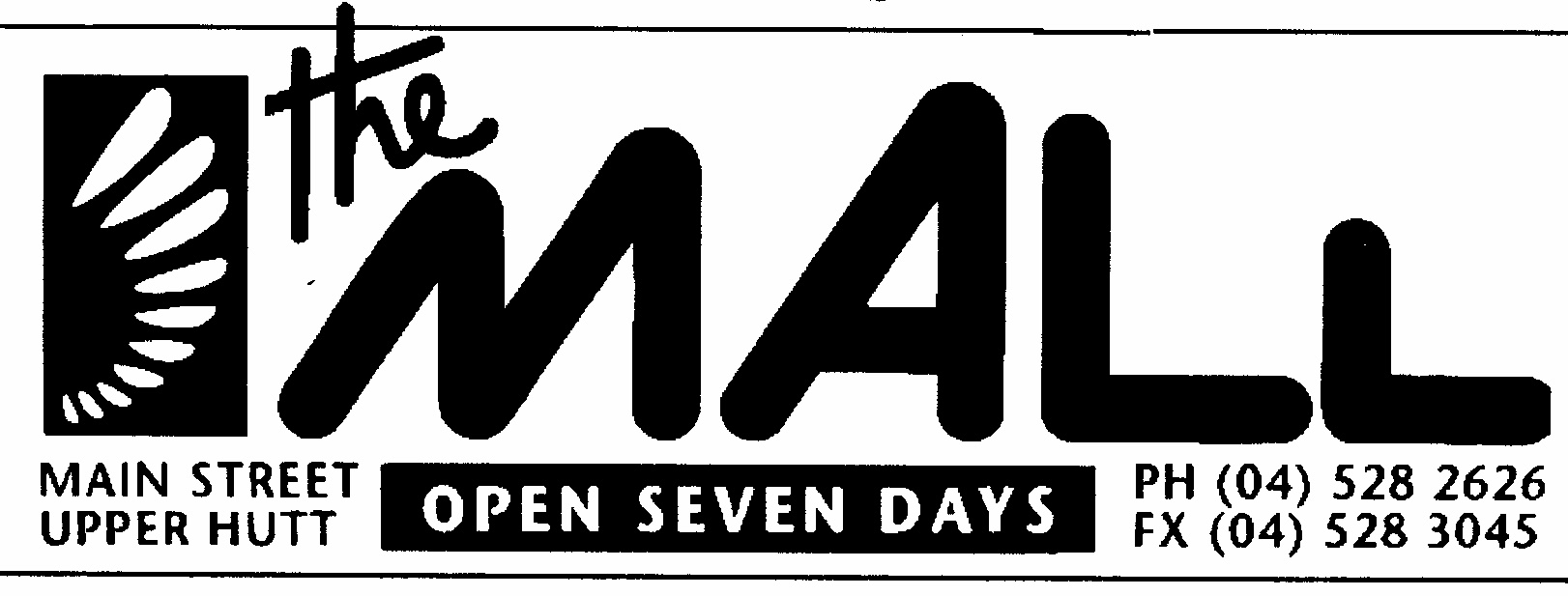 The Mall logo,  October 1994-onwards; it typically clipped a horizontal line above.