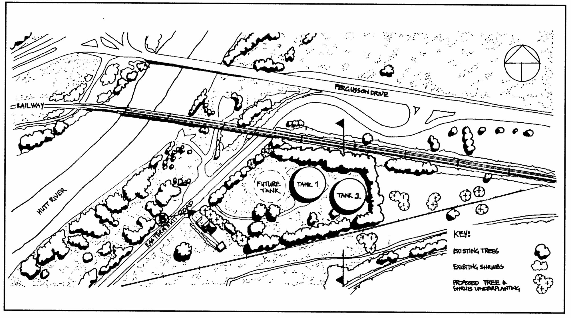 Sewage overflow tanks proposal, Eastern Hutt Road, Silverstream.