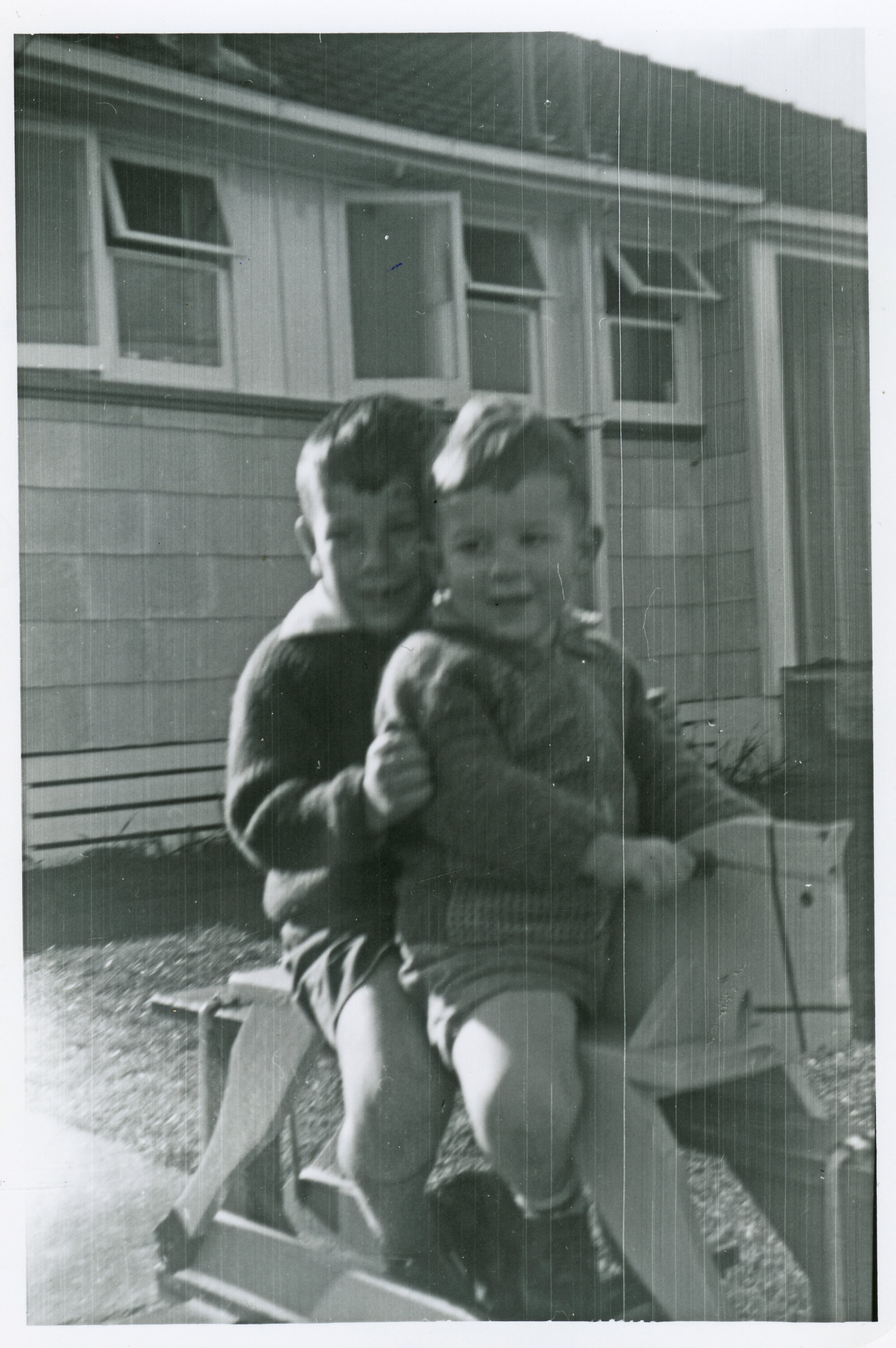 Beryl Harris family photo 07; David and John