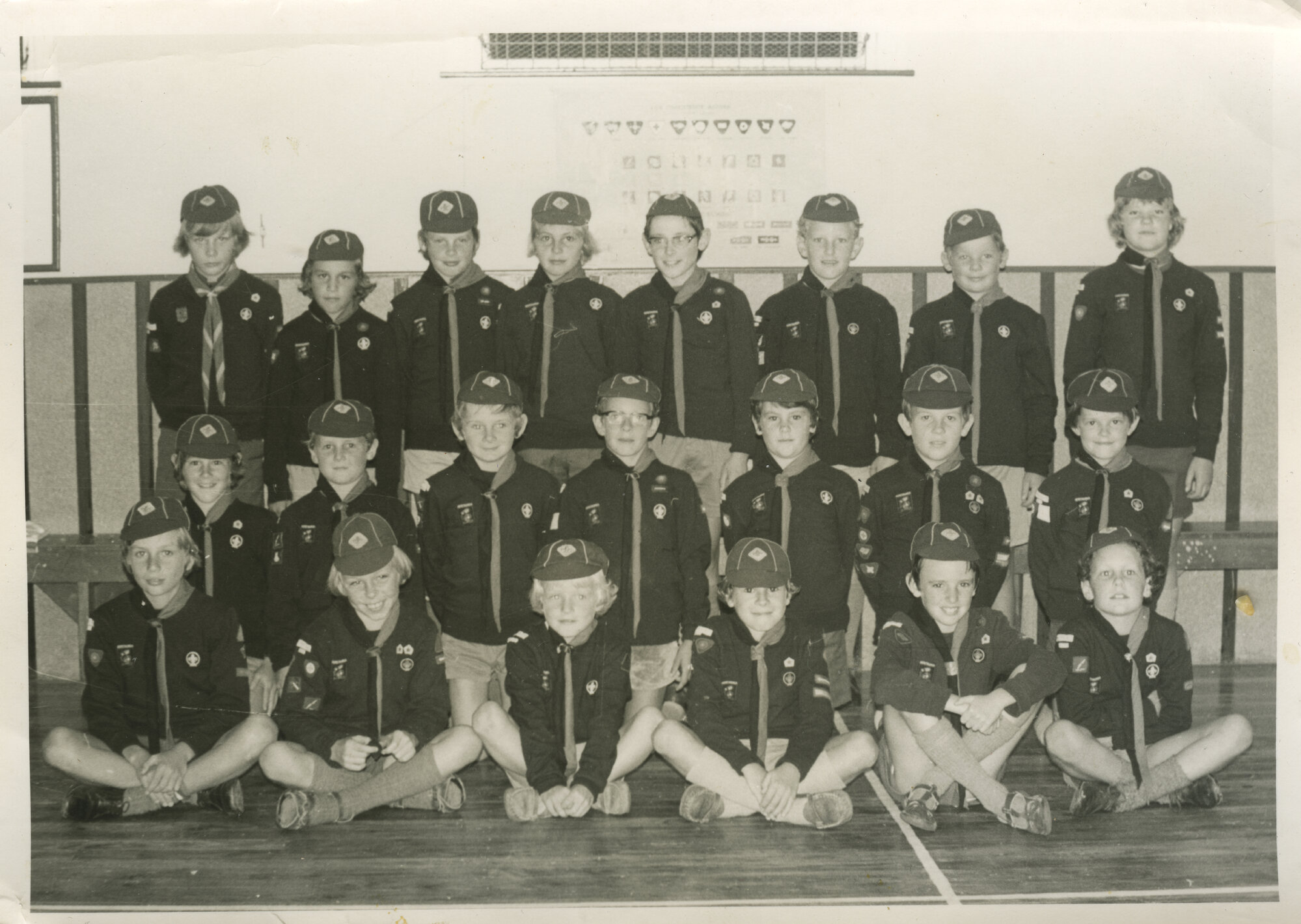 Scouts; first Upper Hutt Maire Cub pack.