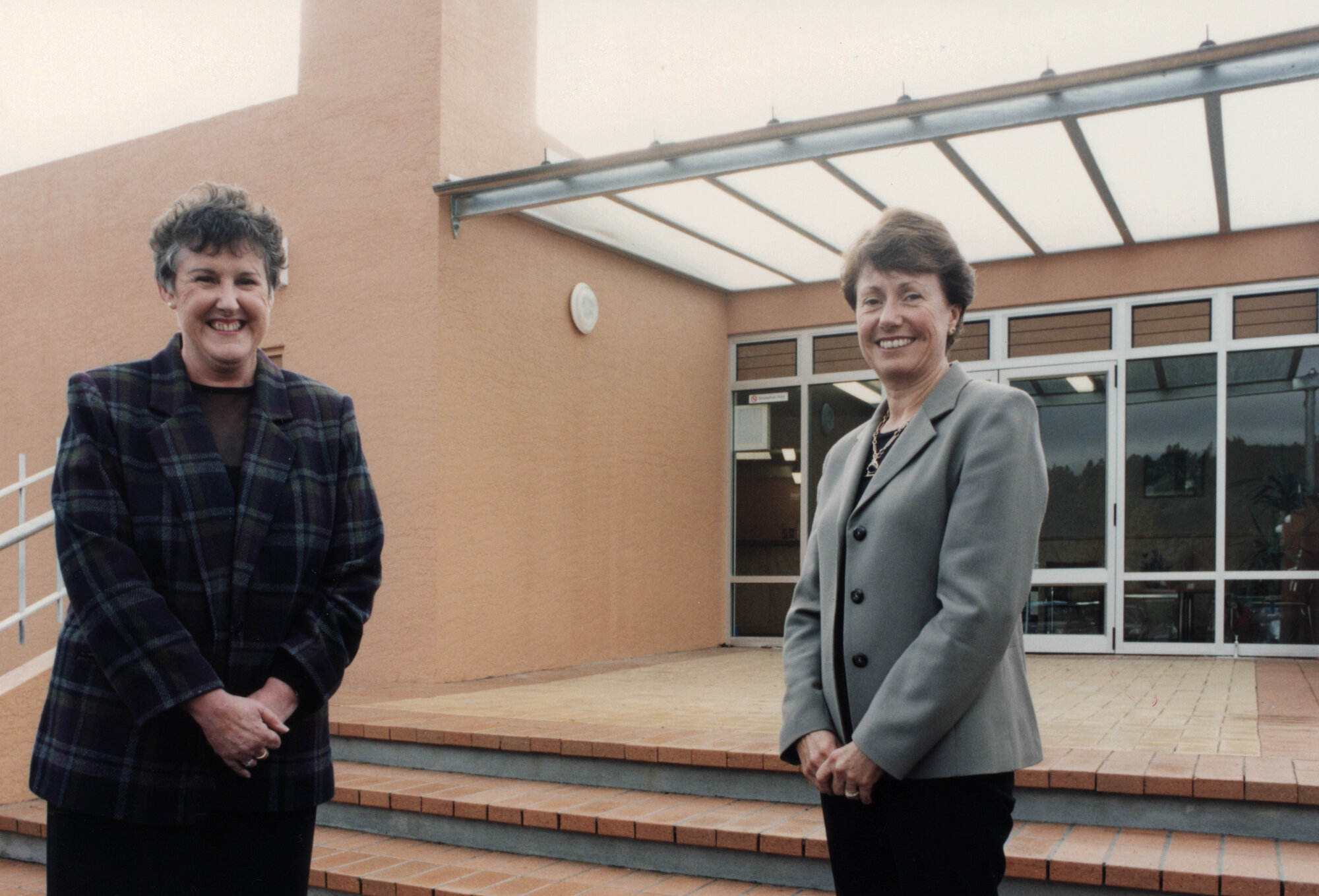 Silverstream School; enlarged admin. block; principal Maureen Scott, board chair Jenny Wiggins.