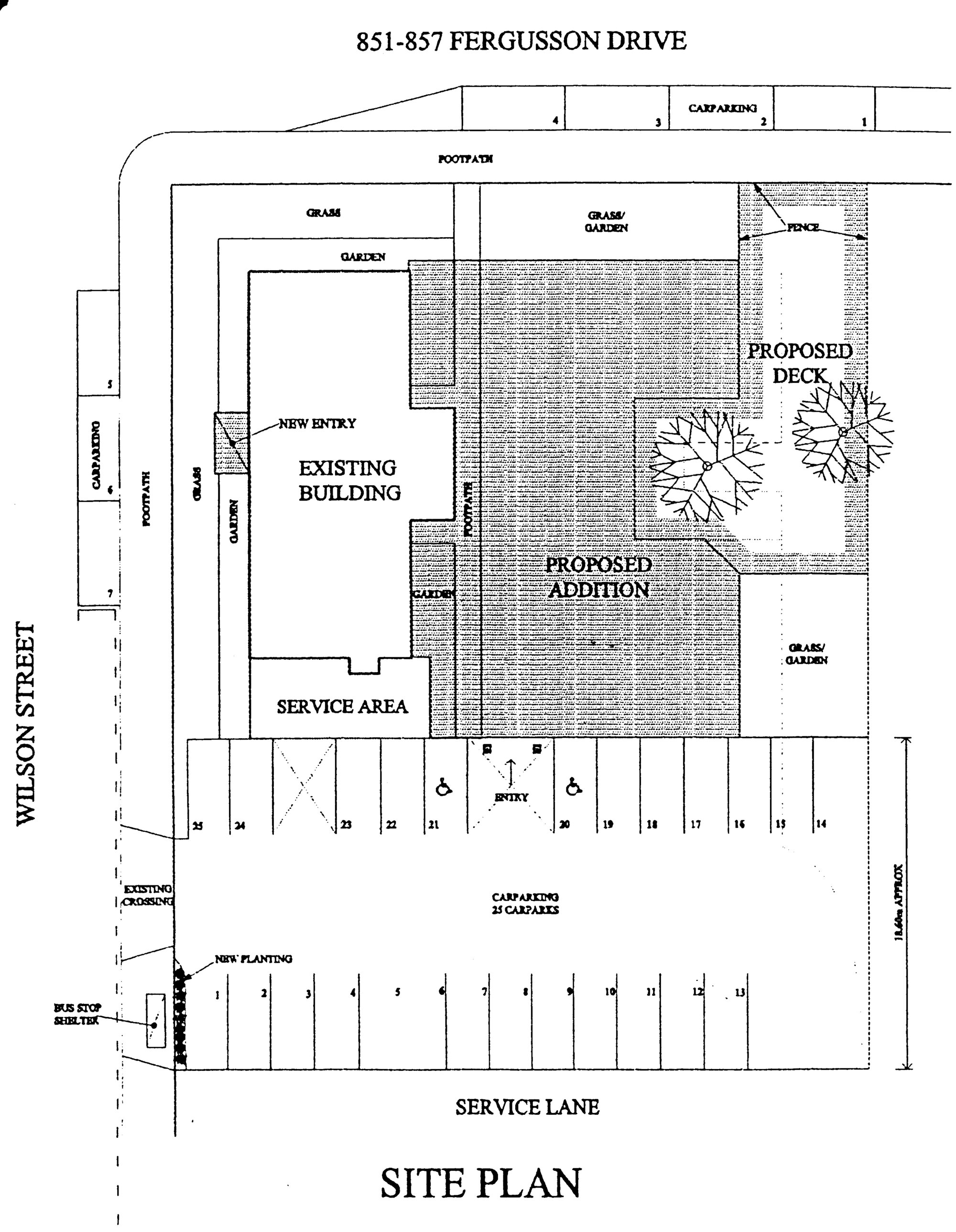 Pizza Hut building, 851-857 Fergusson Drive; additions for tavern.