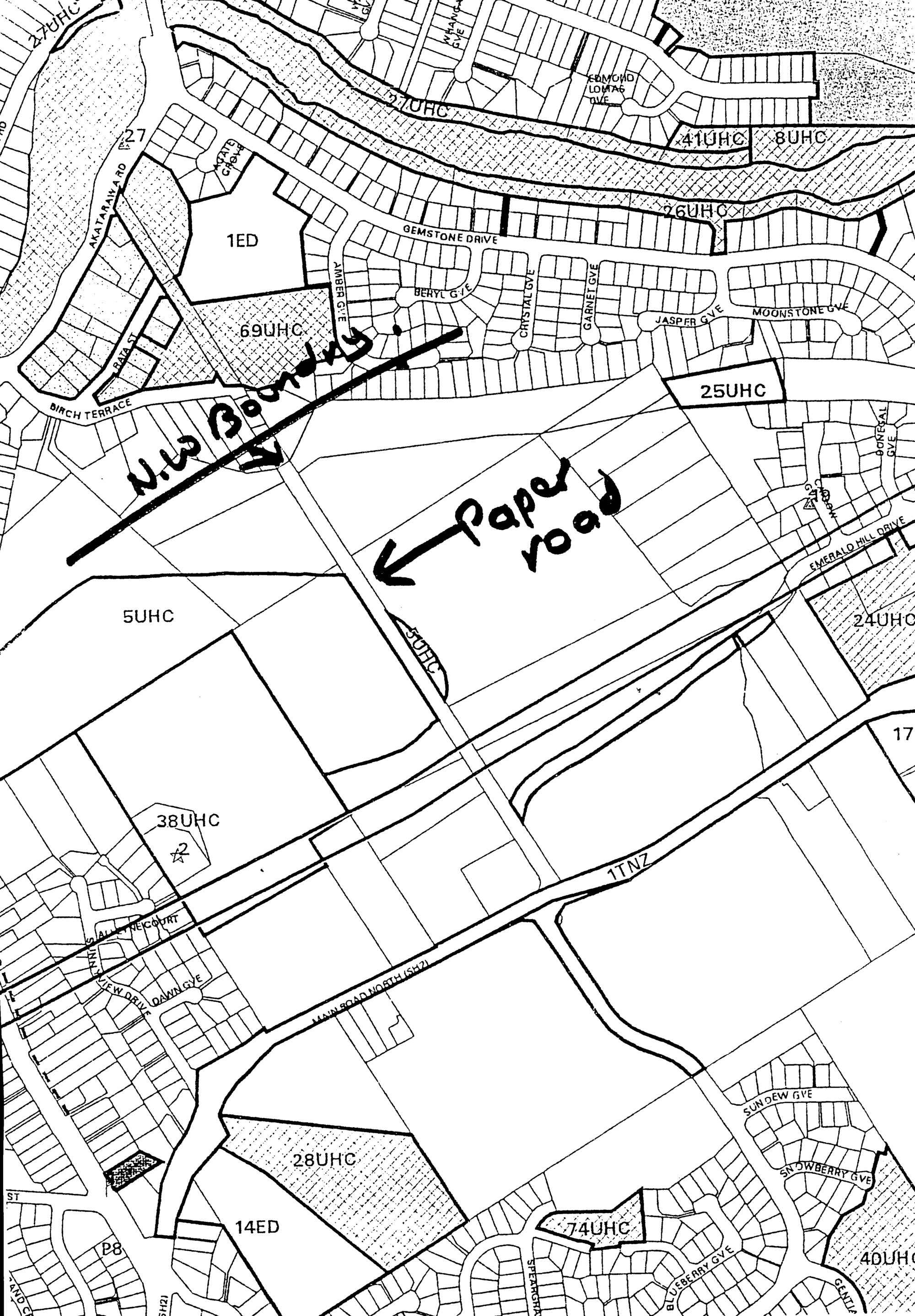 Emerald Hill; closure of paper road proposed
