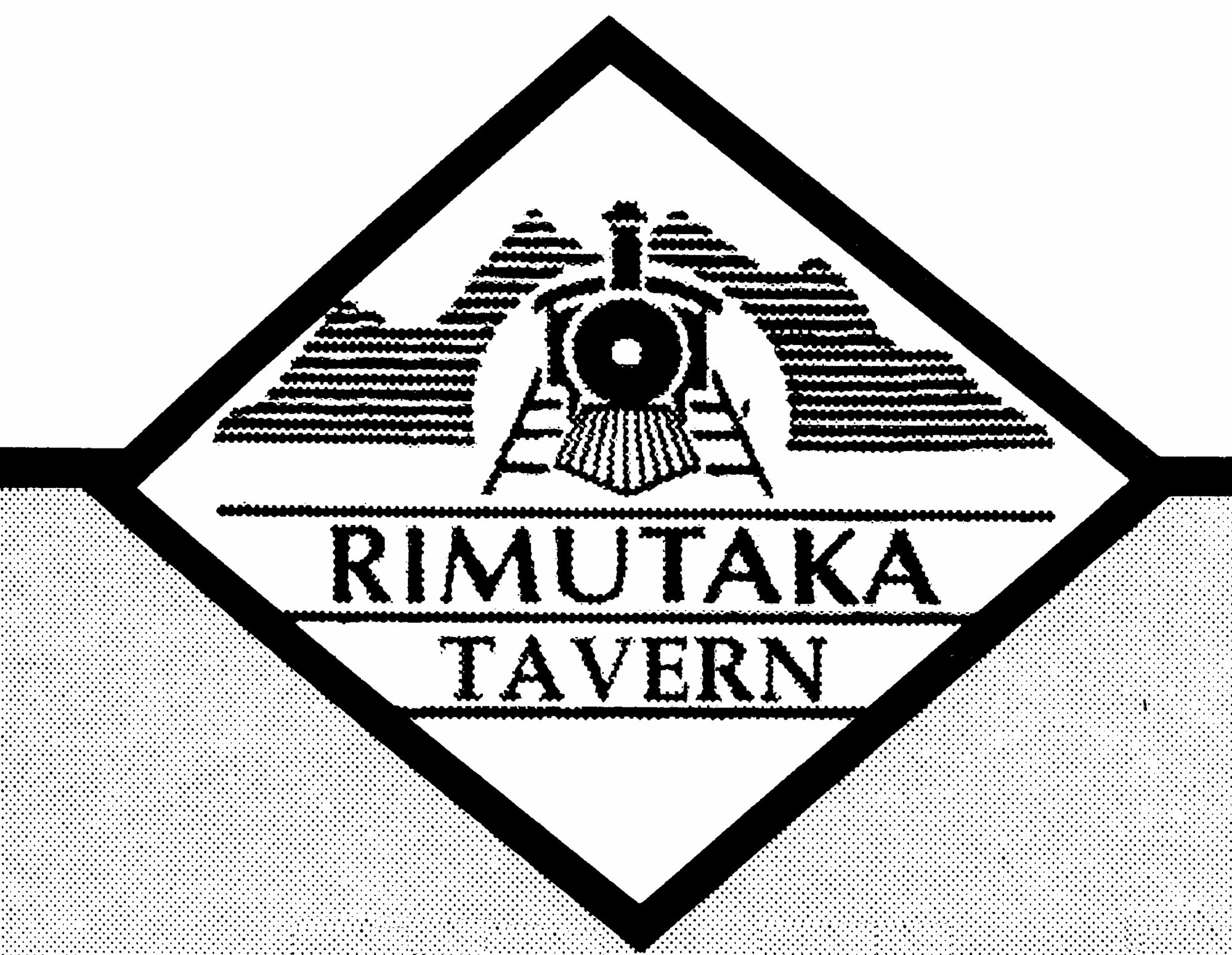 Rimutaka tavern logo; diamond-framed.