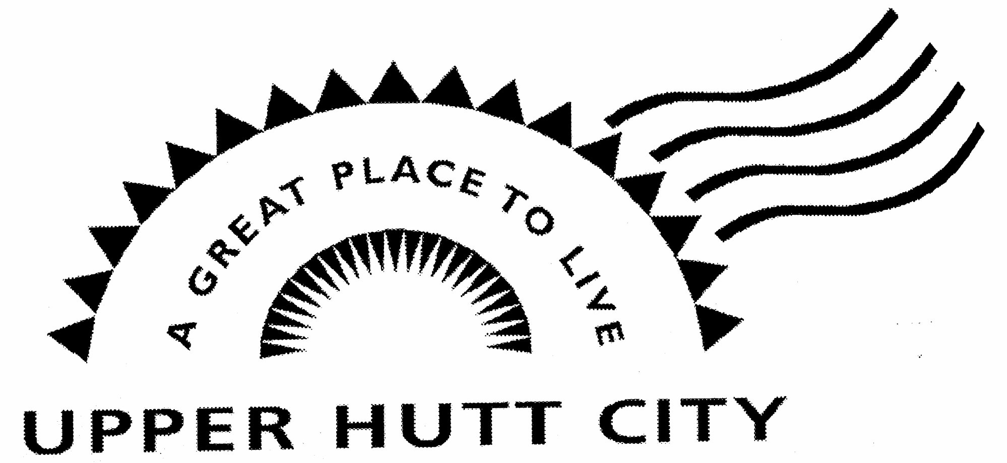 Upper Hutt city logo 'A great place to live', adopted May 2002.
