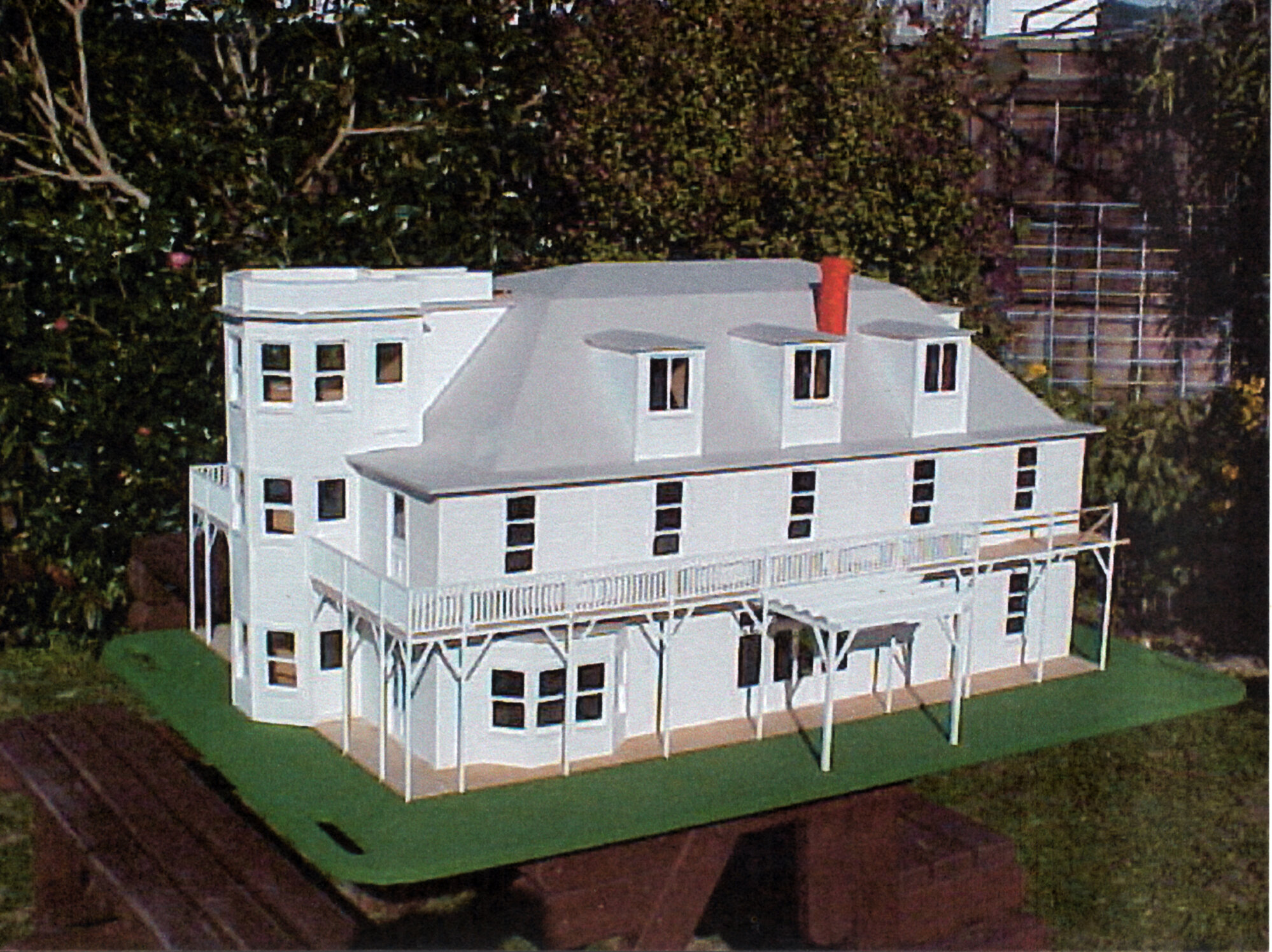 Scale model building; 'Bonnie Glen', or 'McCurdy's Castle'; view 2.