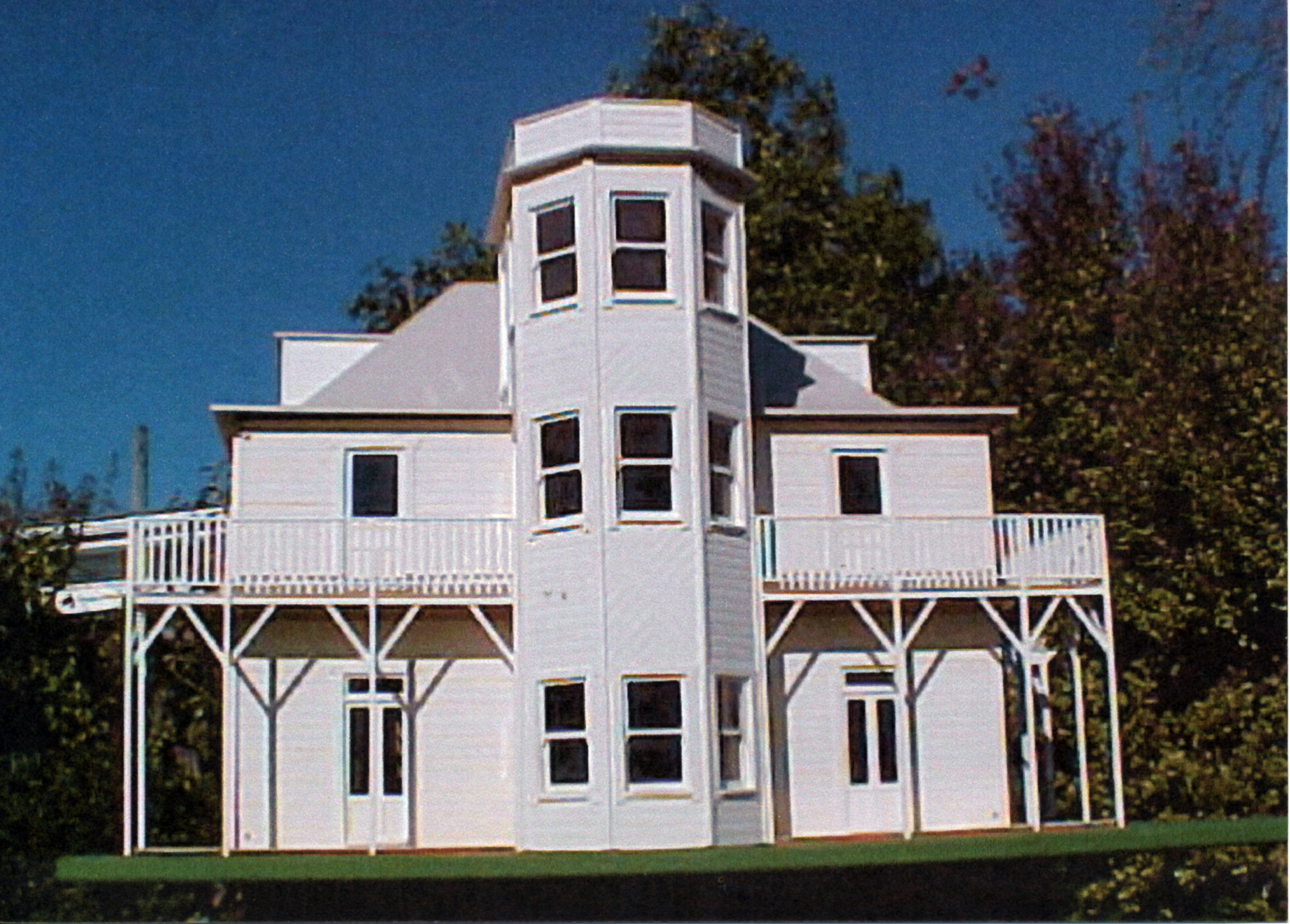 Scale model building; 'Bonnie Glen', or 'McCurdy's Castle'; view 3.