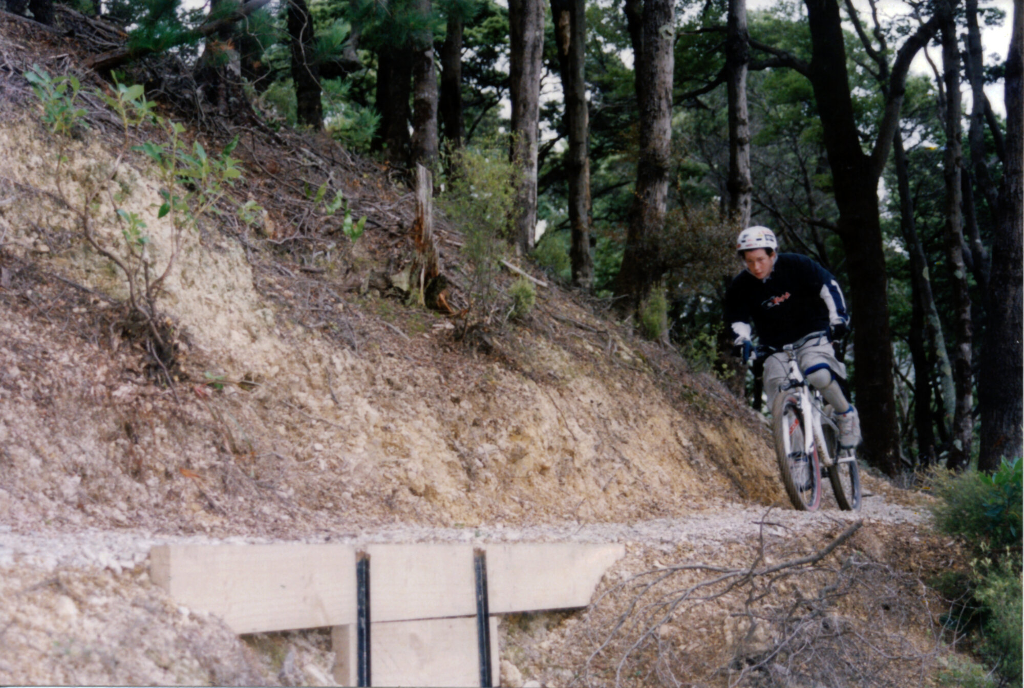 Cycling; first down-hill mountain-bike track opens in Maidstone Park.