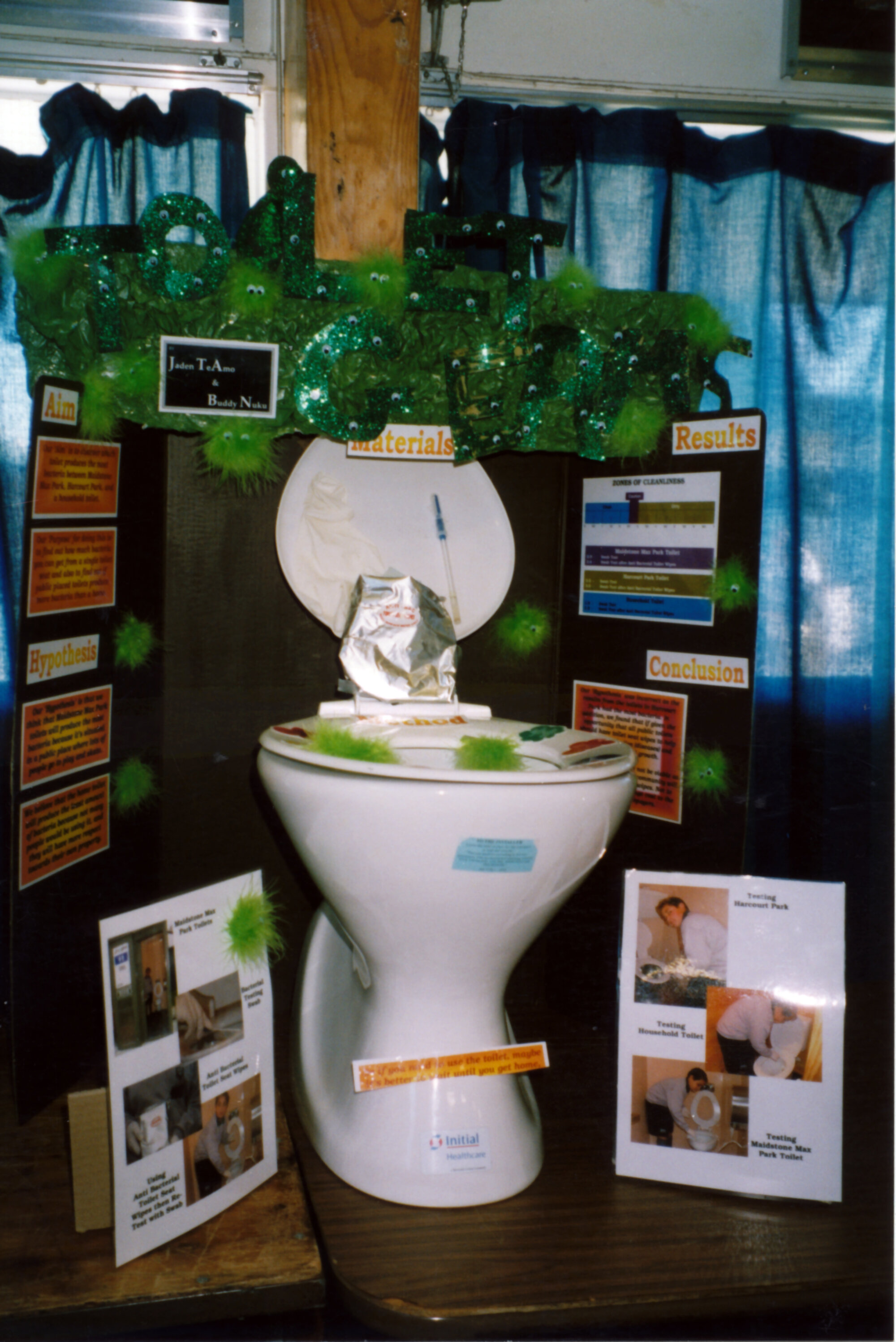 Maidstone Intermediate Year 8 science fair; Jaden Te Amo's and Buddy Nuku's entry.