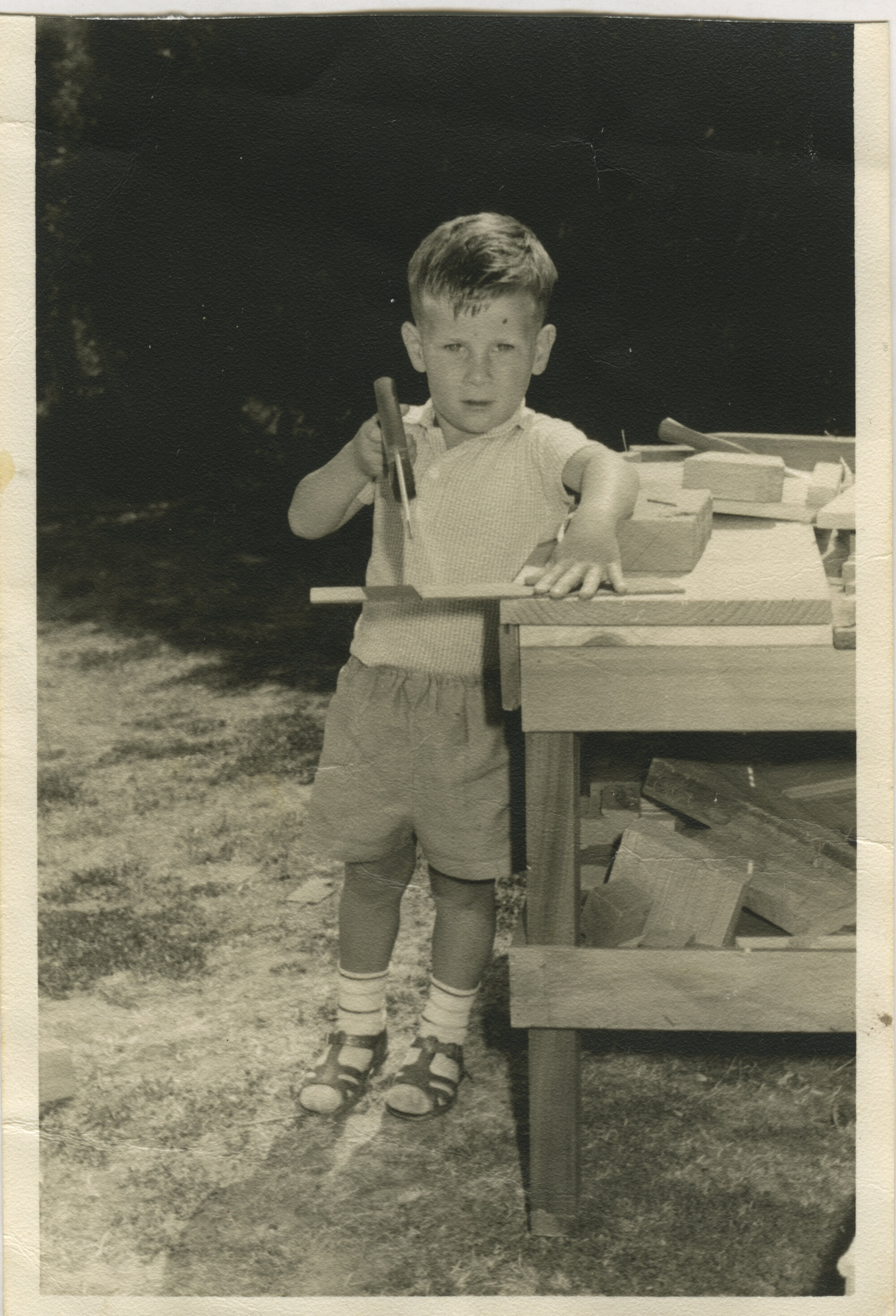 Harris family; David Harris (son of Beryl and Arthur Harris), Cottle Kindergarten, c. 1963