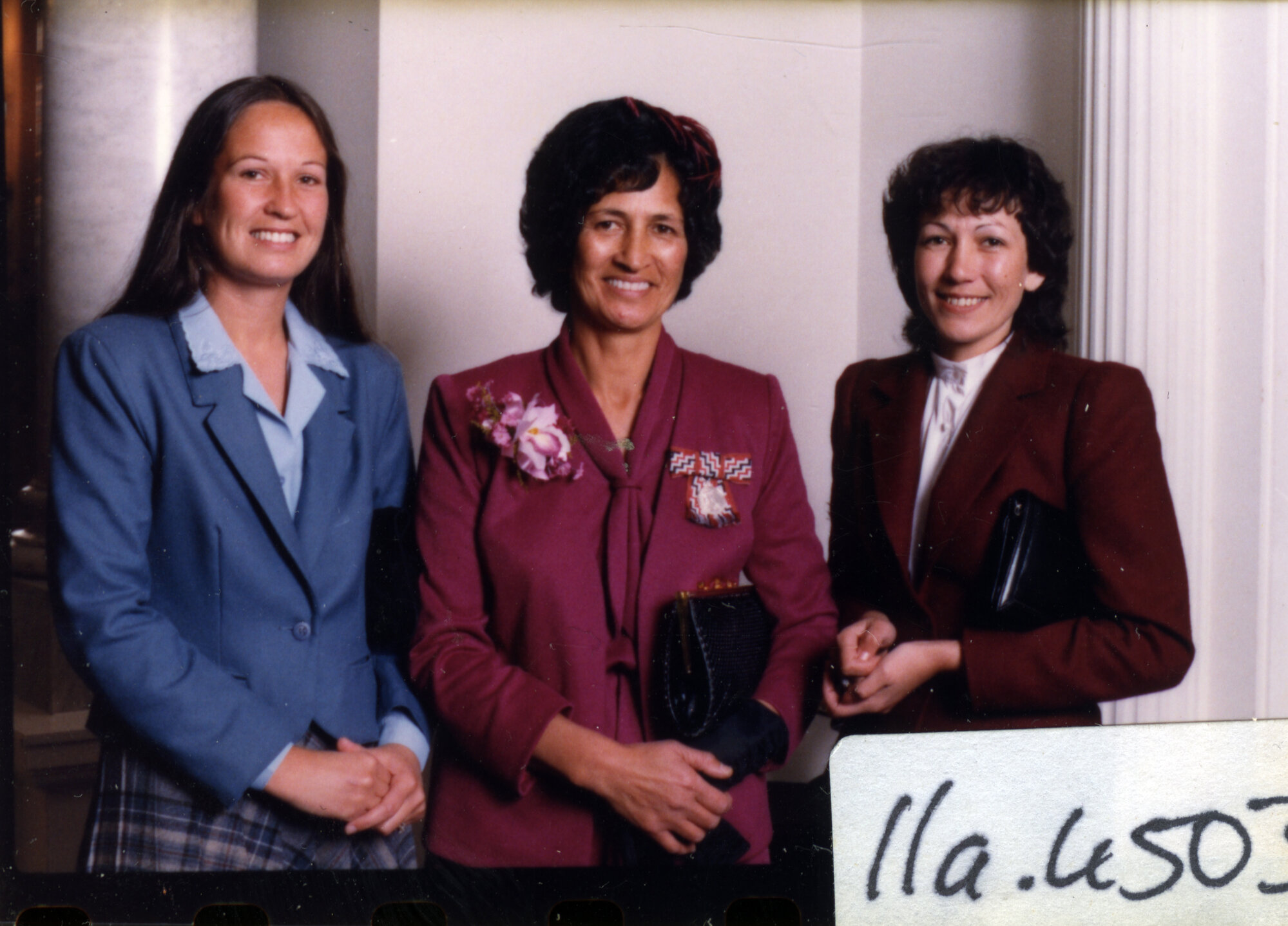 Grace Nicholls and daughters, 6 May 1982