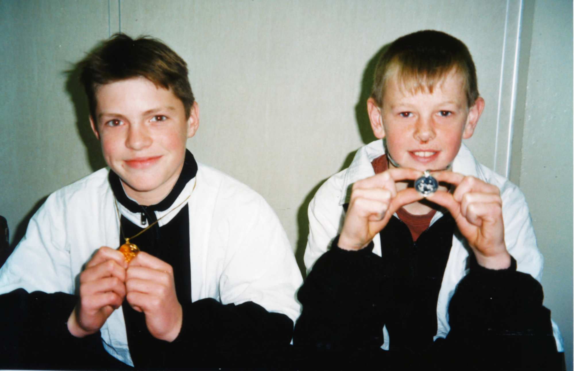 Gymnastics; Stokes Valley Pandas club; Brendan Moon, Ricky Hunt; gold and silver on first attempt.