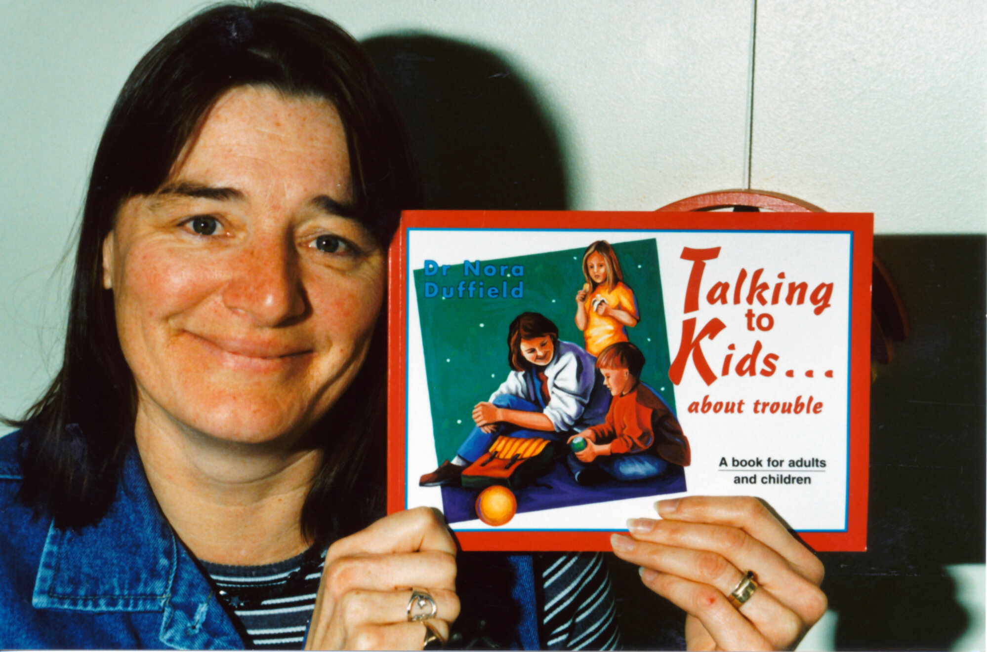 Doctor Nora Duffield with her new book 'Talking to Kids . . . About Trouble'.