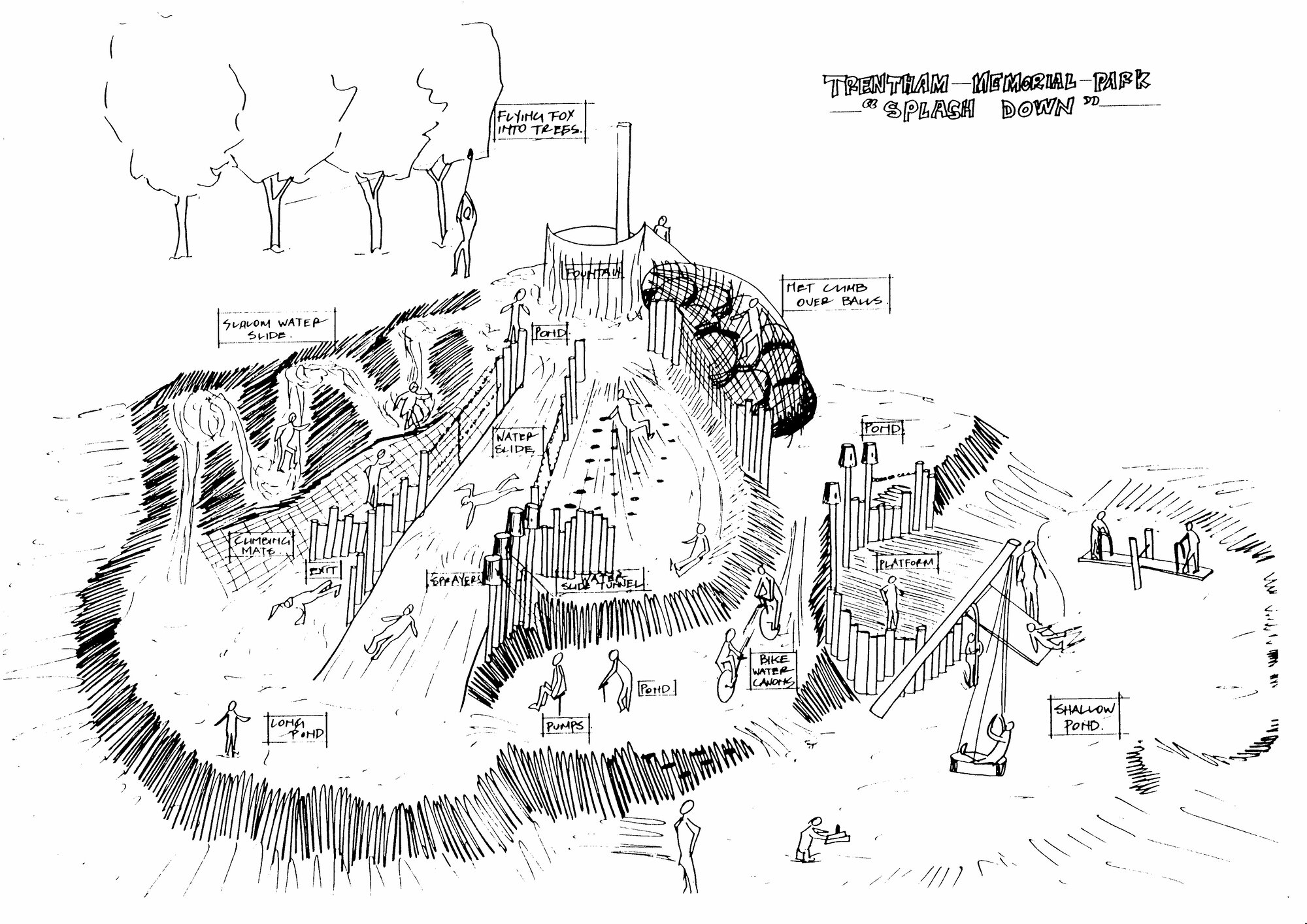Trentham Memorial Park; fantasy playground proposal 1.