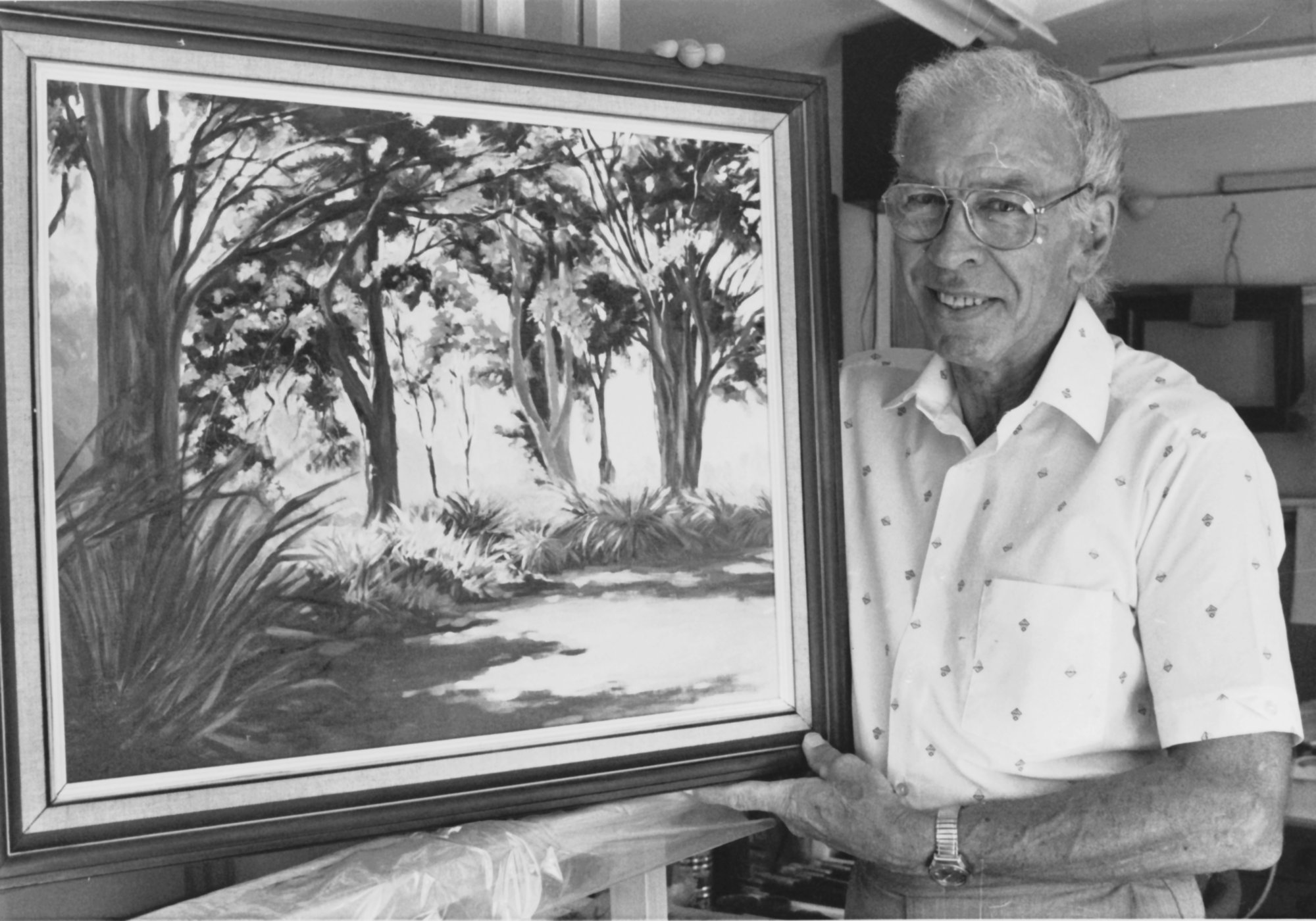 Community Gallery; co-ordinator Eric Brown resigns after seven years.