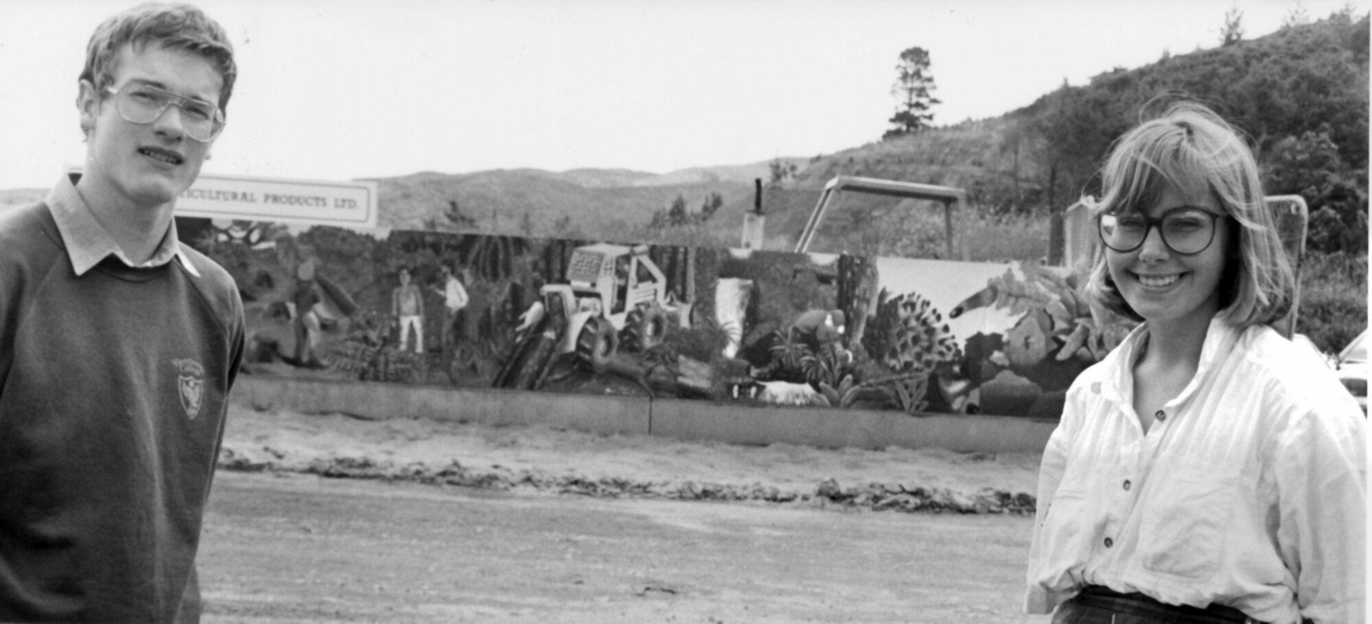 Heretaunga College; mural for Parapine Horticultural Products at Silverstream landfill.