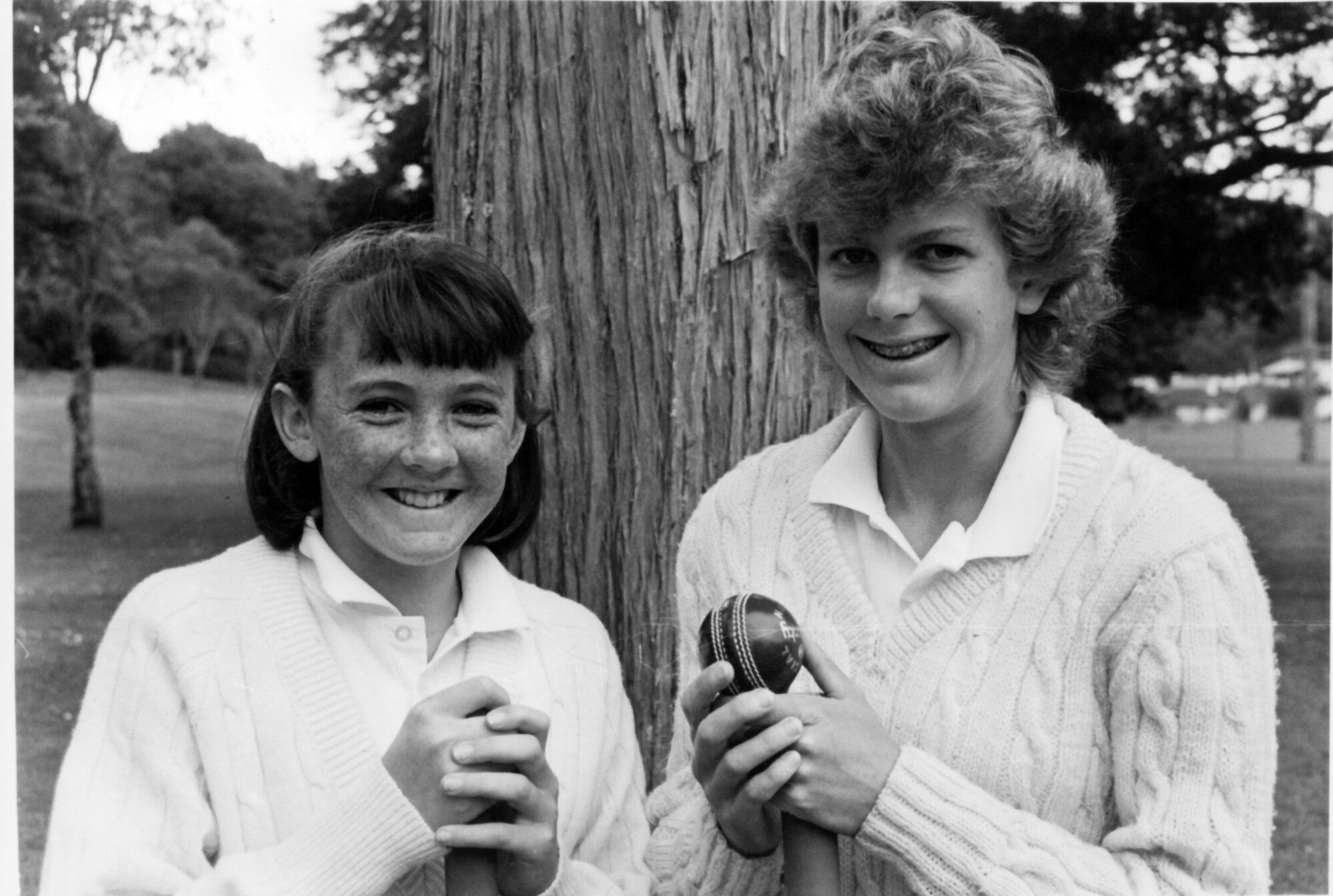 Cricket; Anna O'Leary, 12, and Trudi Jackson, 15, in Wellington 2nd XI and under-20s squad