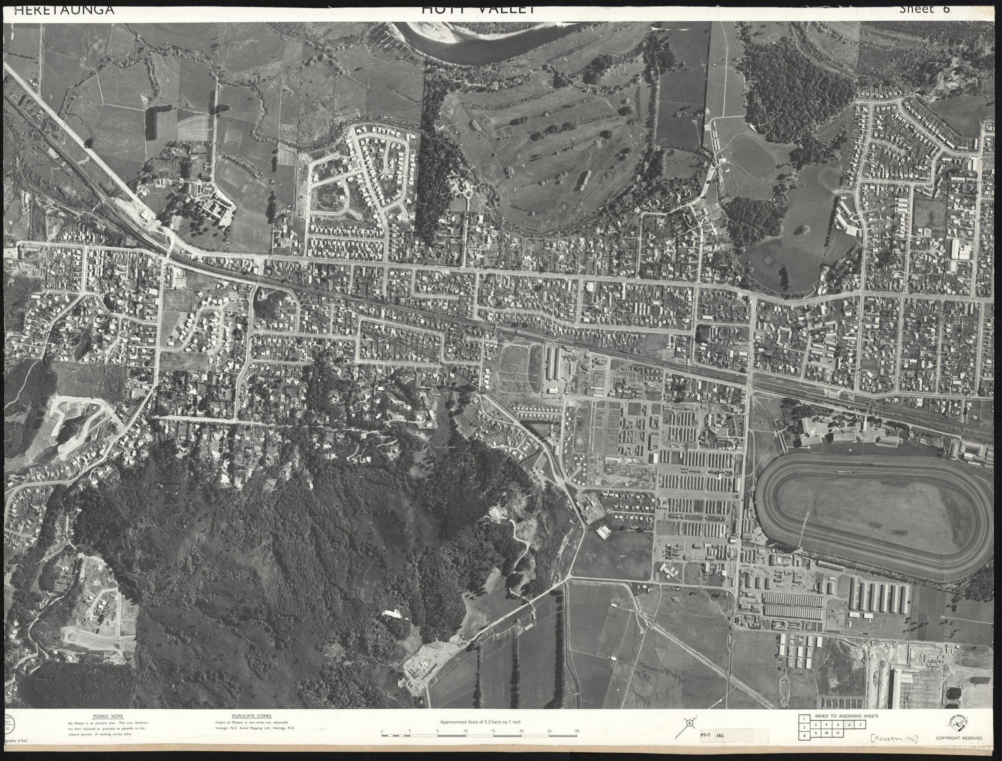 Aerial map 1965; Heretaunga