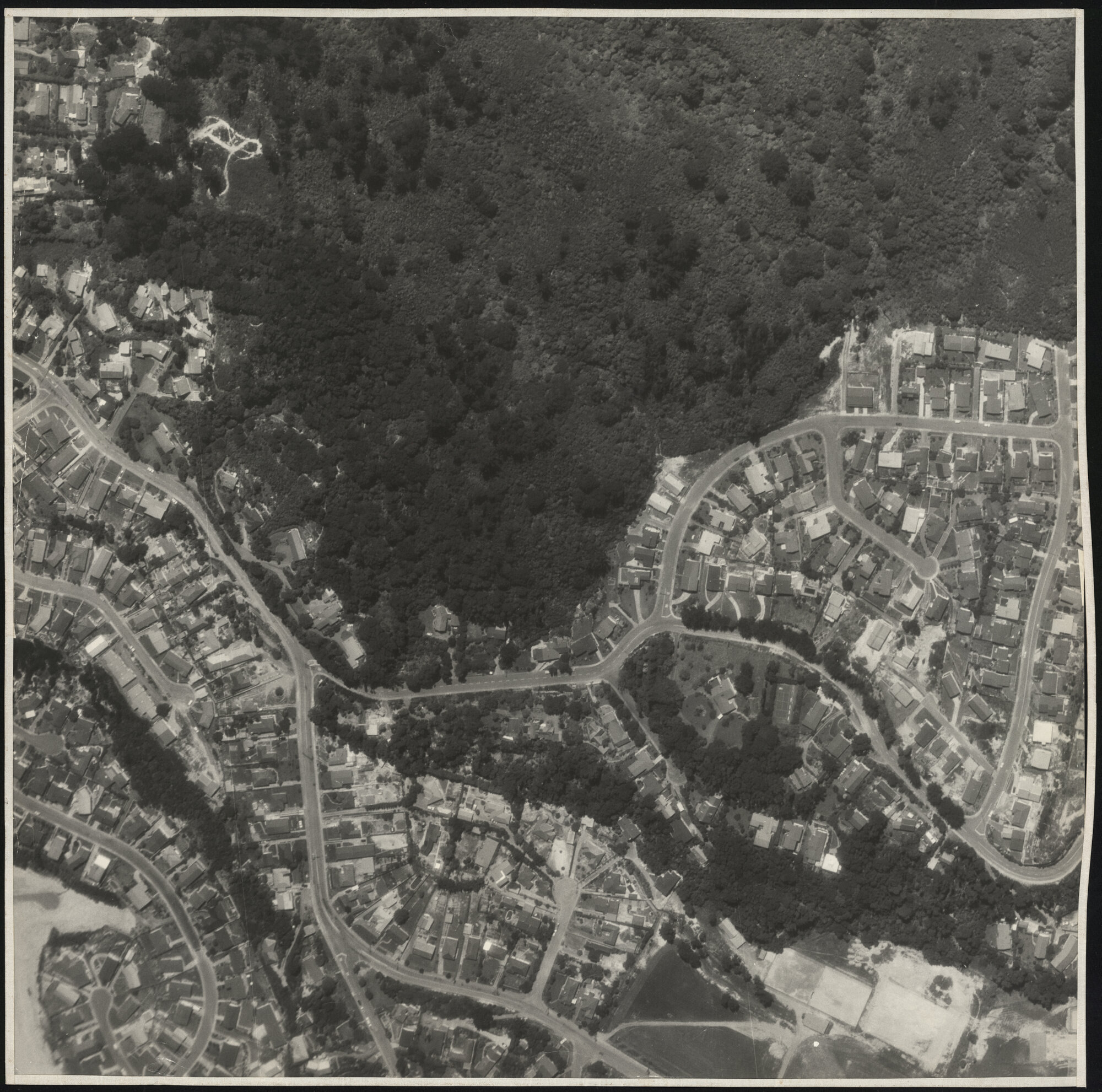 Aerial map 1977; Ecclesfield Reserve