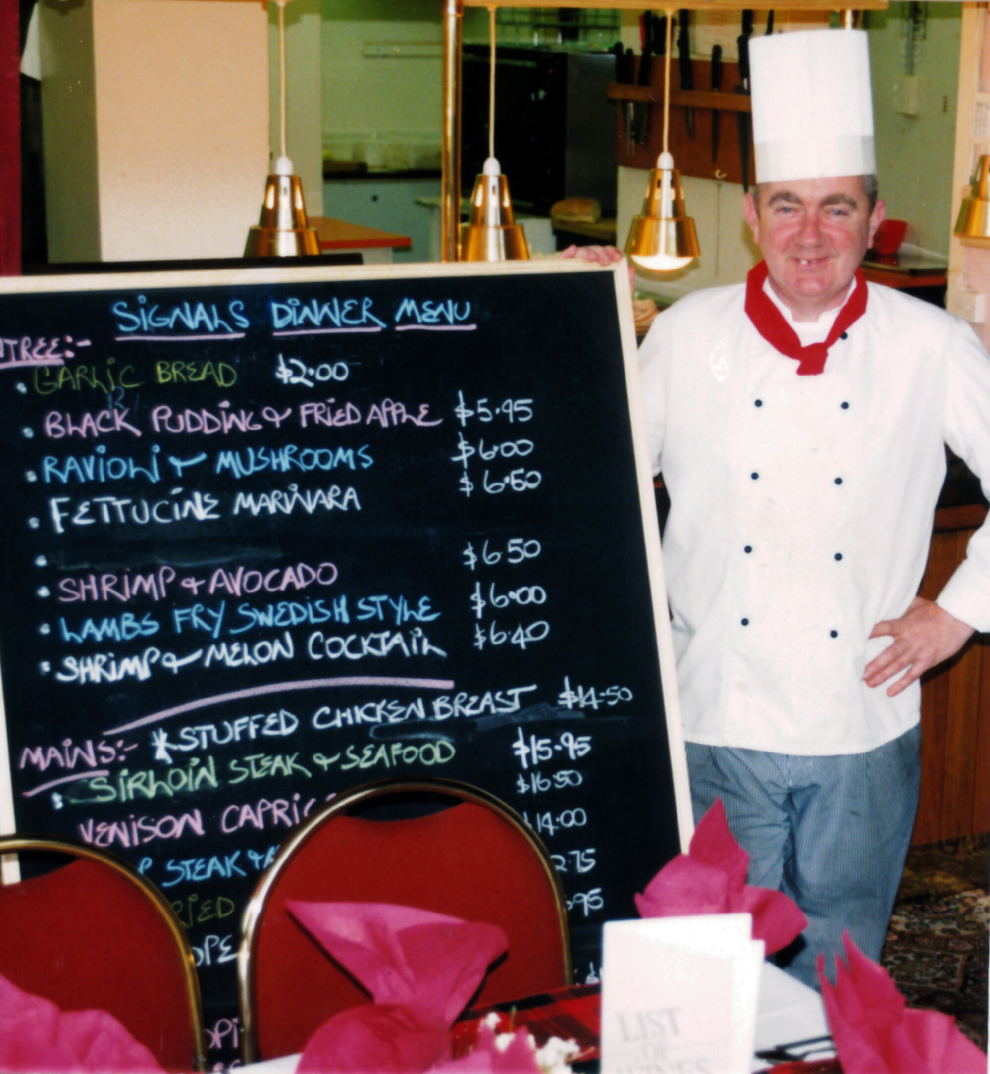 Signals Restaurant; Chef James McMenamin