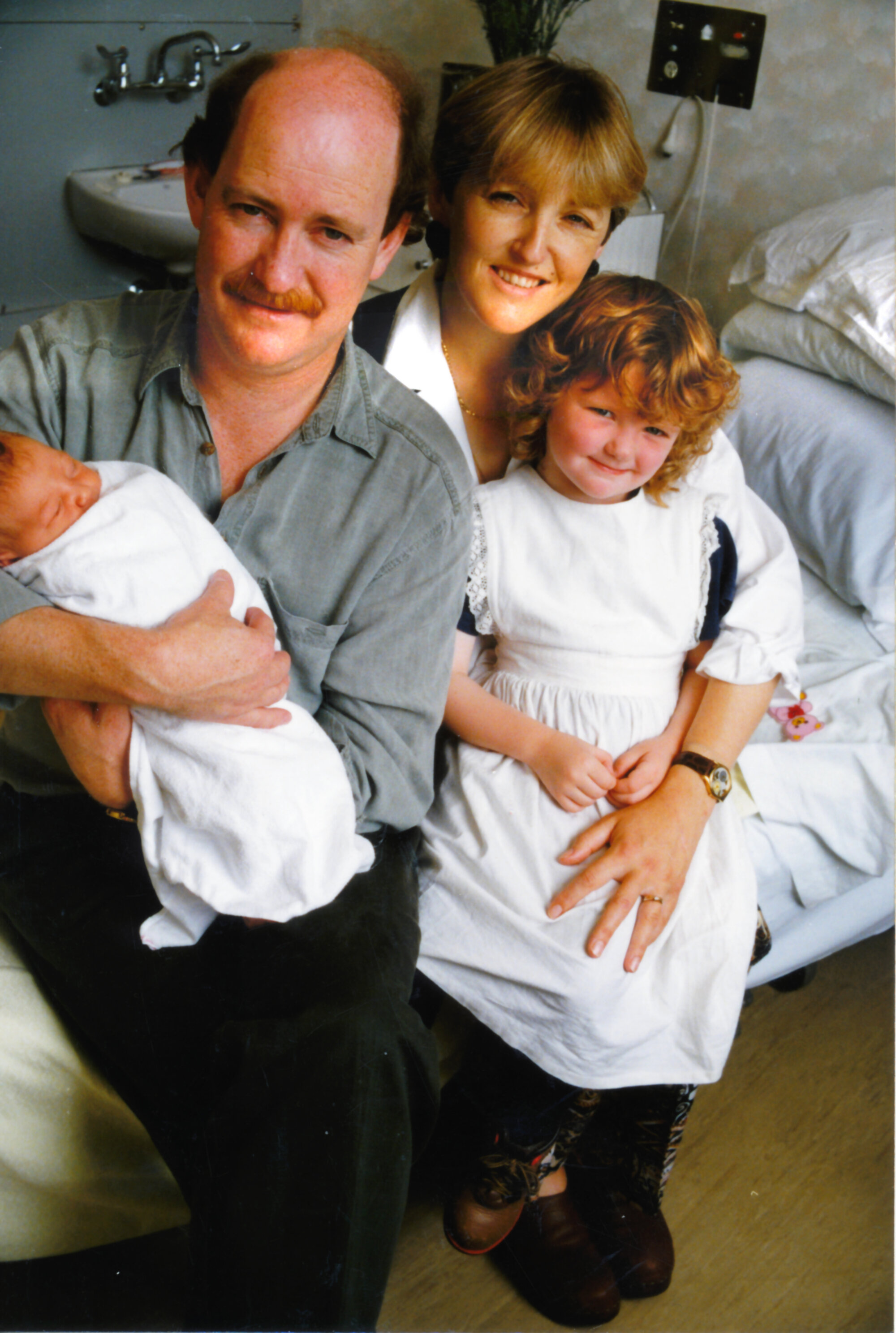Peter and Anna McCardle, with Elisabeth, 3, and Emma Louise