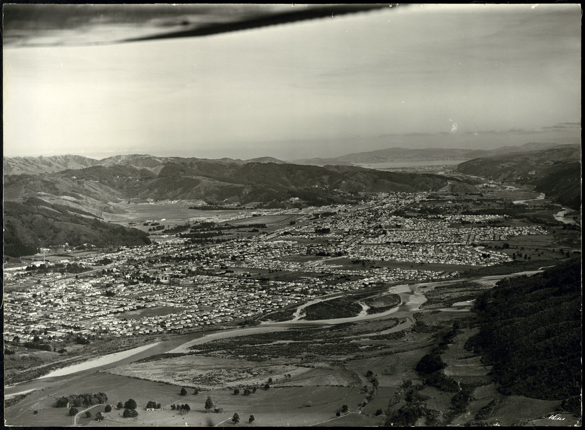 Aerial view 1962 approx, looking south-west