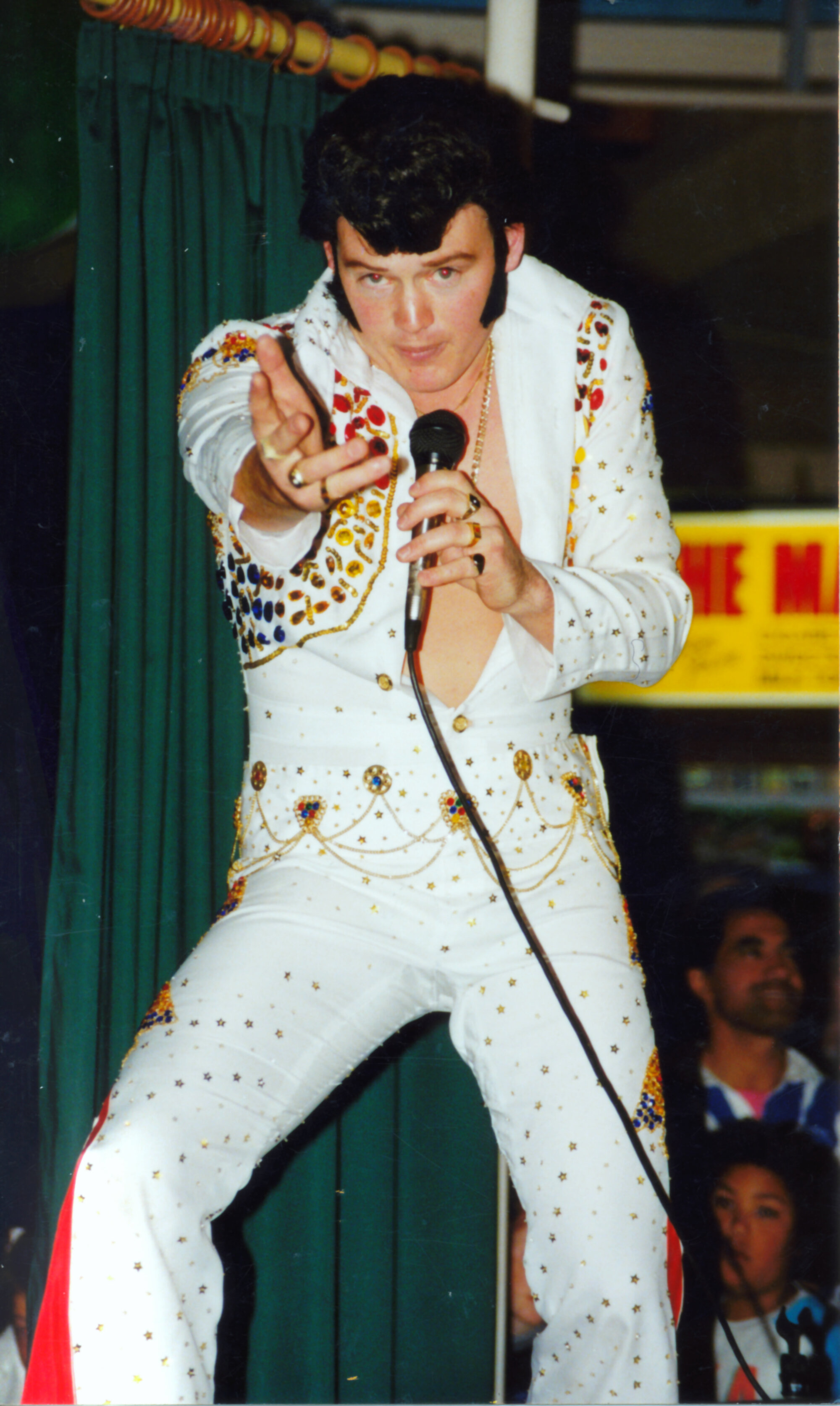 Elvis impersonator Brian Childs; best in Australasia.